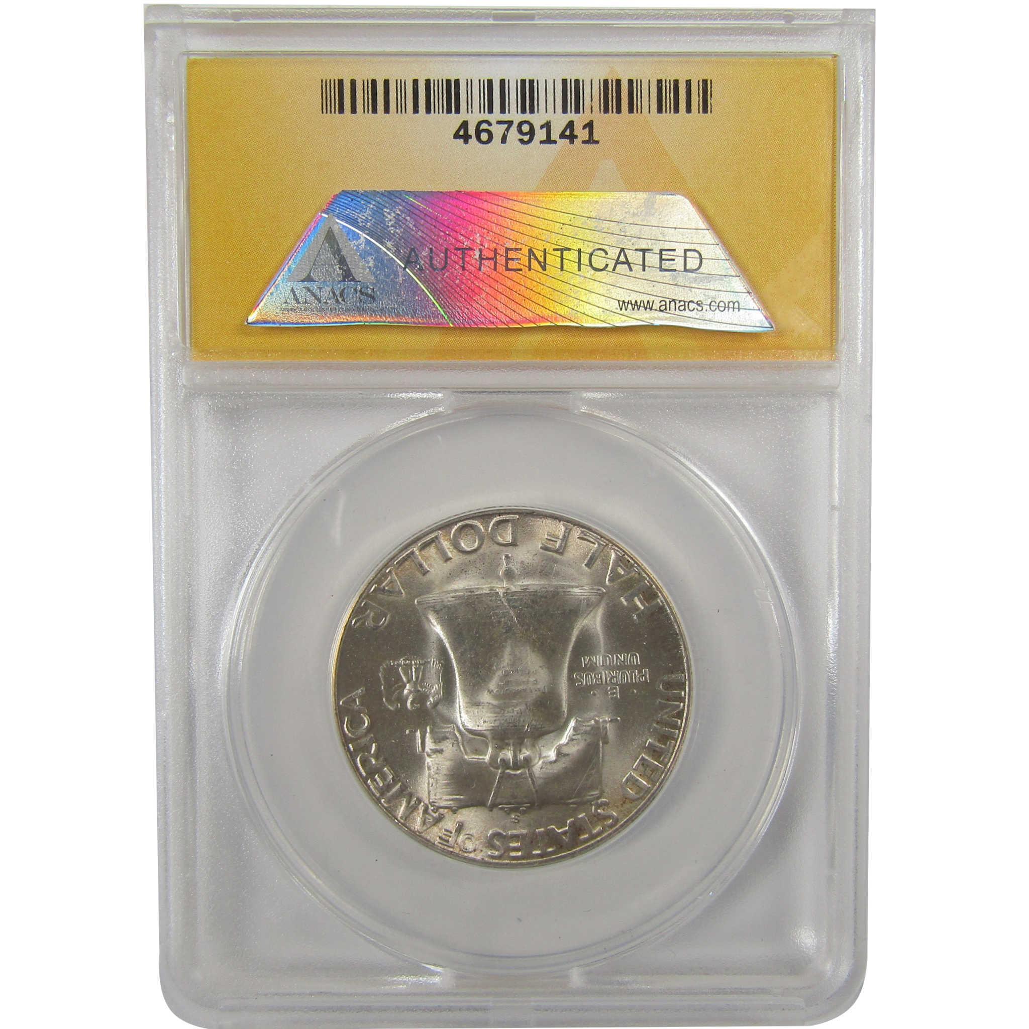 1952 S/S Franklin Silver 50c MS 64 ANACS Uncirculated SKU:I25647