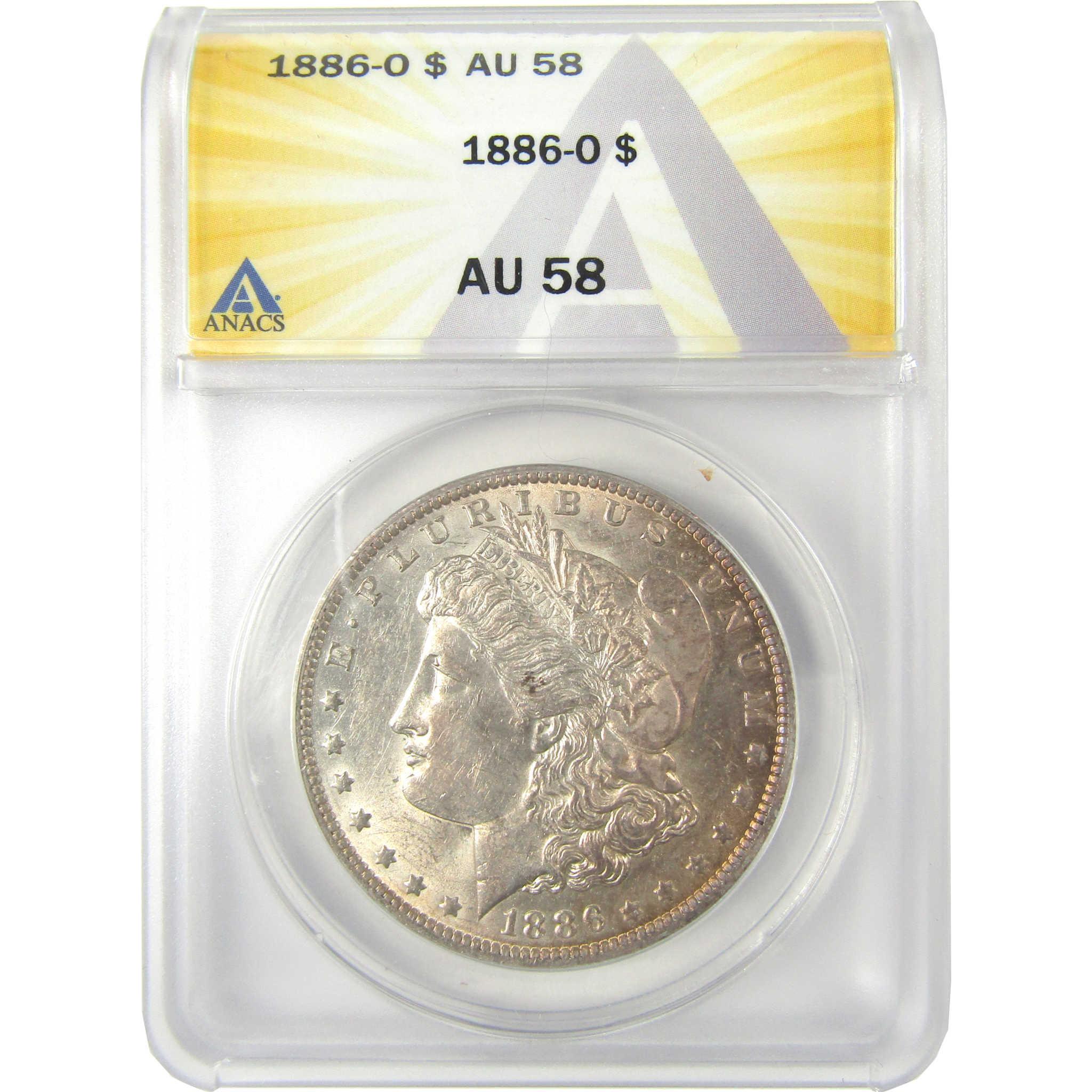 1886 O Morgan Dollar AU 58 ANACS Silver $1 Coin SKU:I19270 - Morgan coin - Morgan silver dollar - Morgan silver dollar for sale - Profile Coins & Collectibles