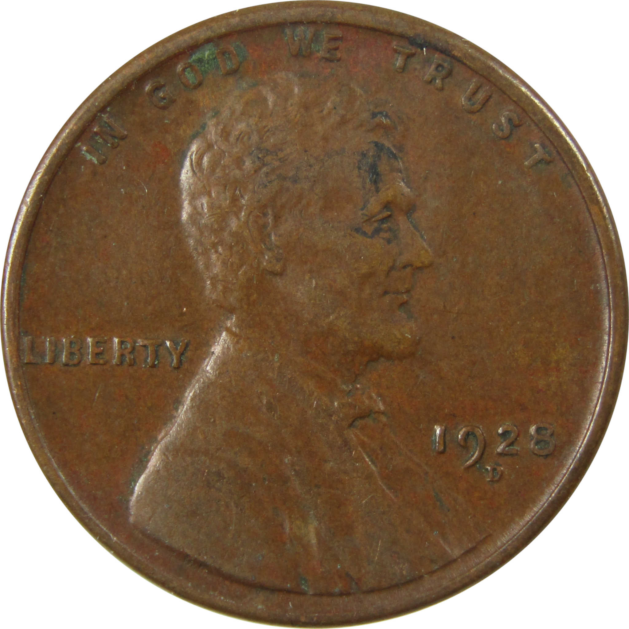 1928 D Lincoln Wheat Cent VG Very Good Penny 1c Coin SKU:I26709