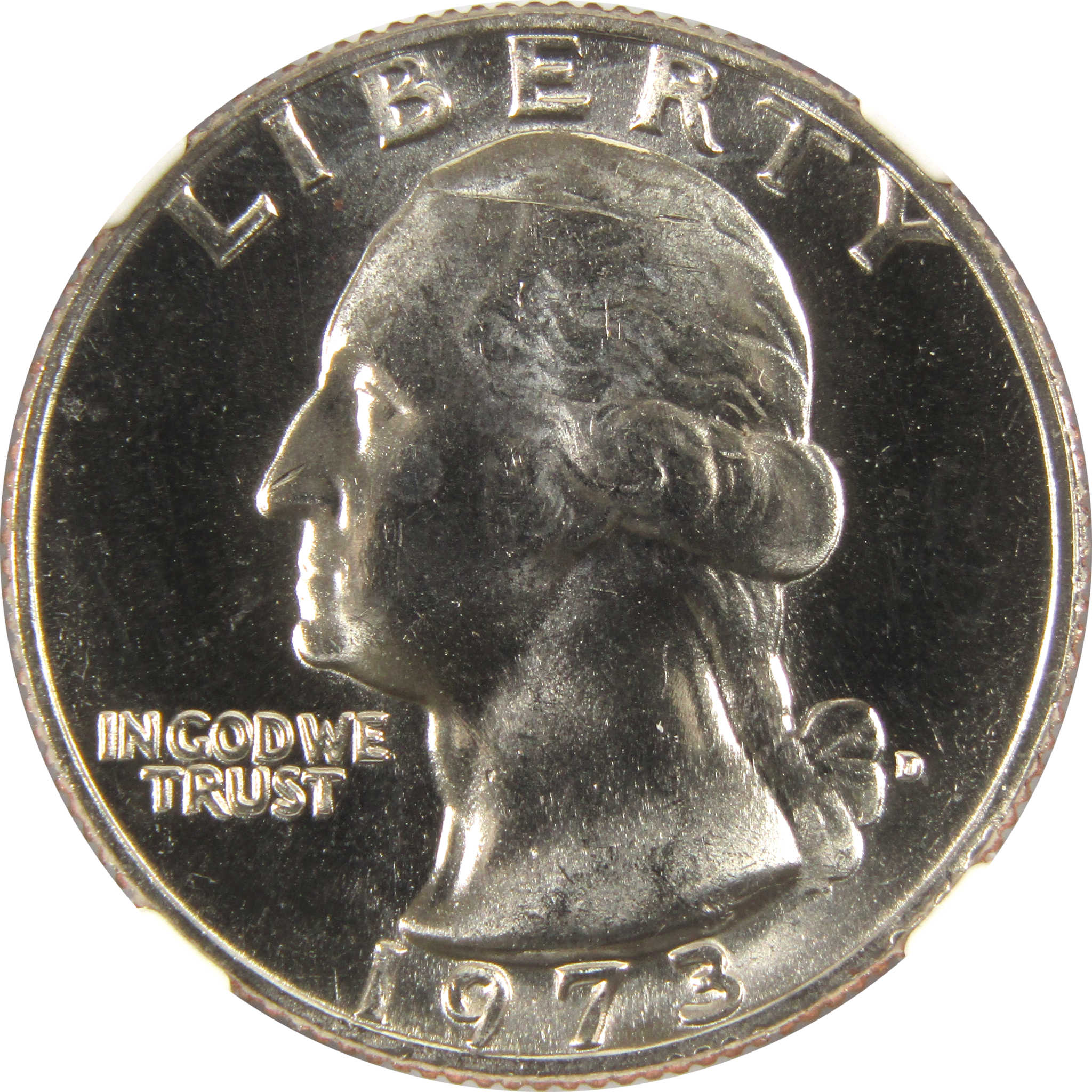 1973 D Washington Quarter MS 66 NGC Clad 25c Uncirculated SKU:I9490