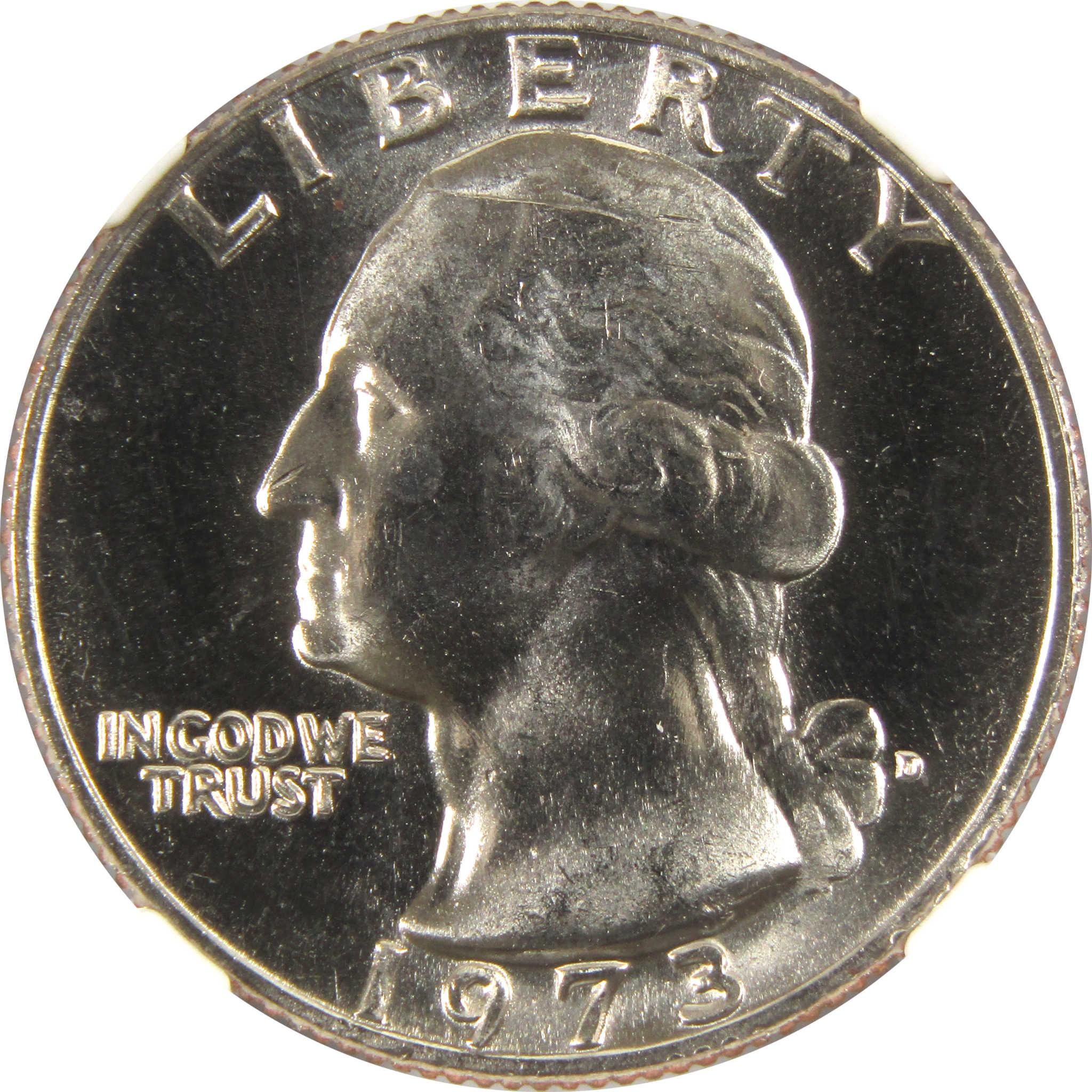 1973 D Washington Quarter MS 66 NGC Clad 25c Uncirculated SKU:I9490