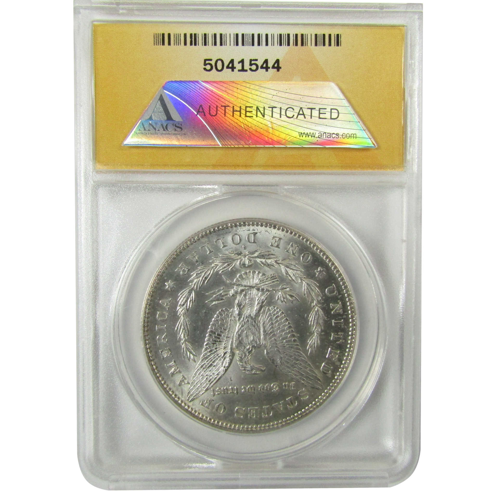 1878 S Morgan Silver Dollar MS 62 ANACS Uncirculated SKU:I28292