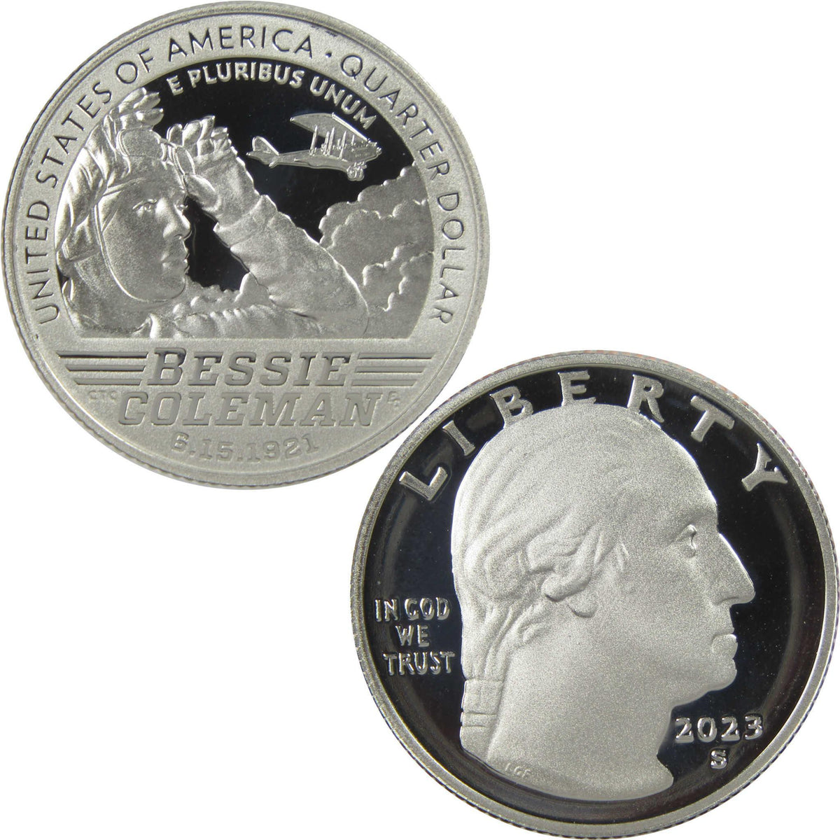 2023 S Bessie Coleman American Women Quarter Clad Proof 25c Coin