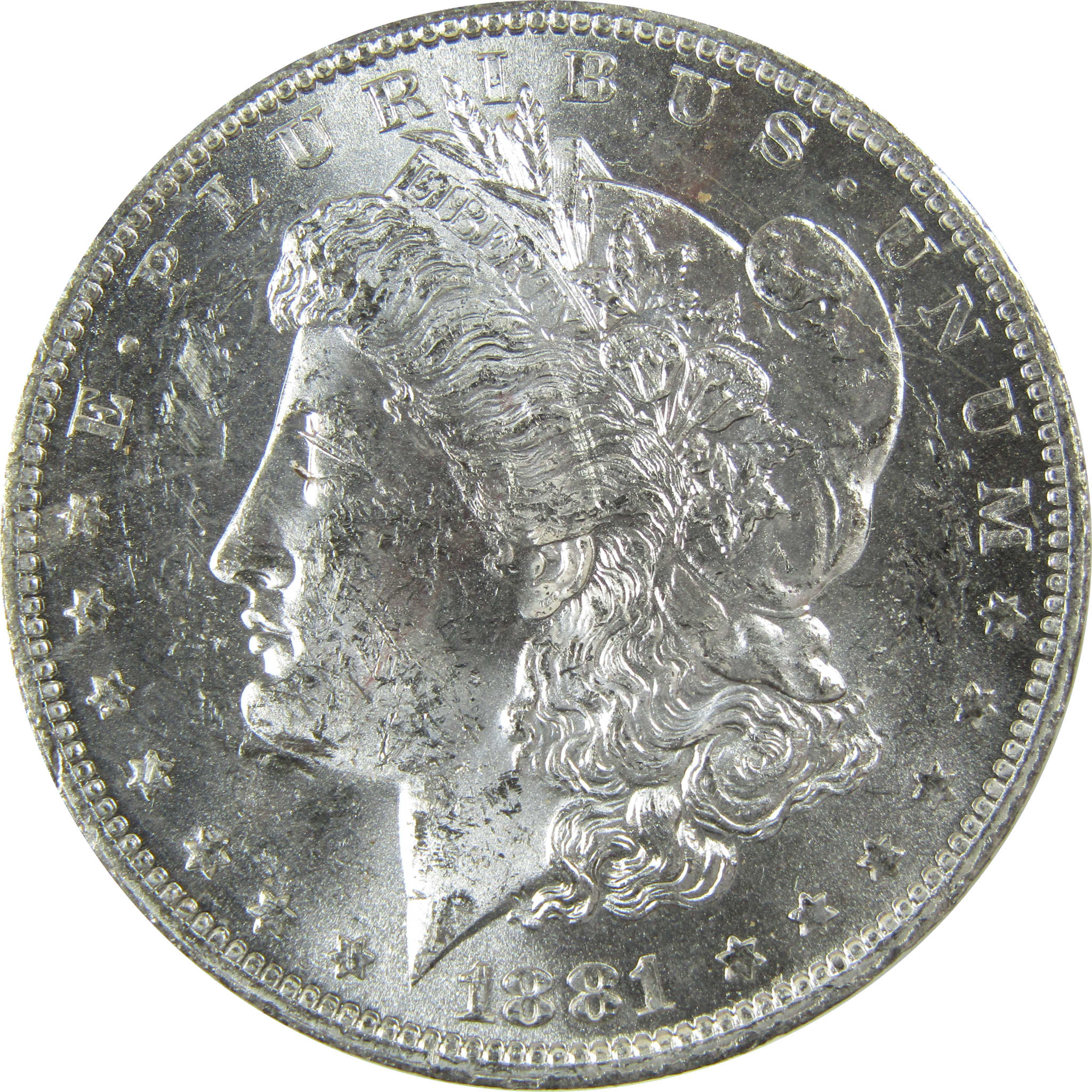 1881 O Morgan Silver Dollar Uncirculated Mint State $1 Coin SKU:I27692
