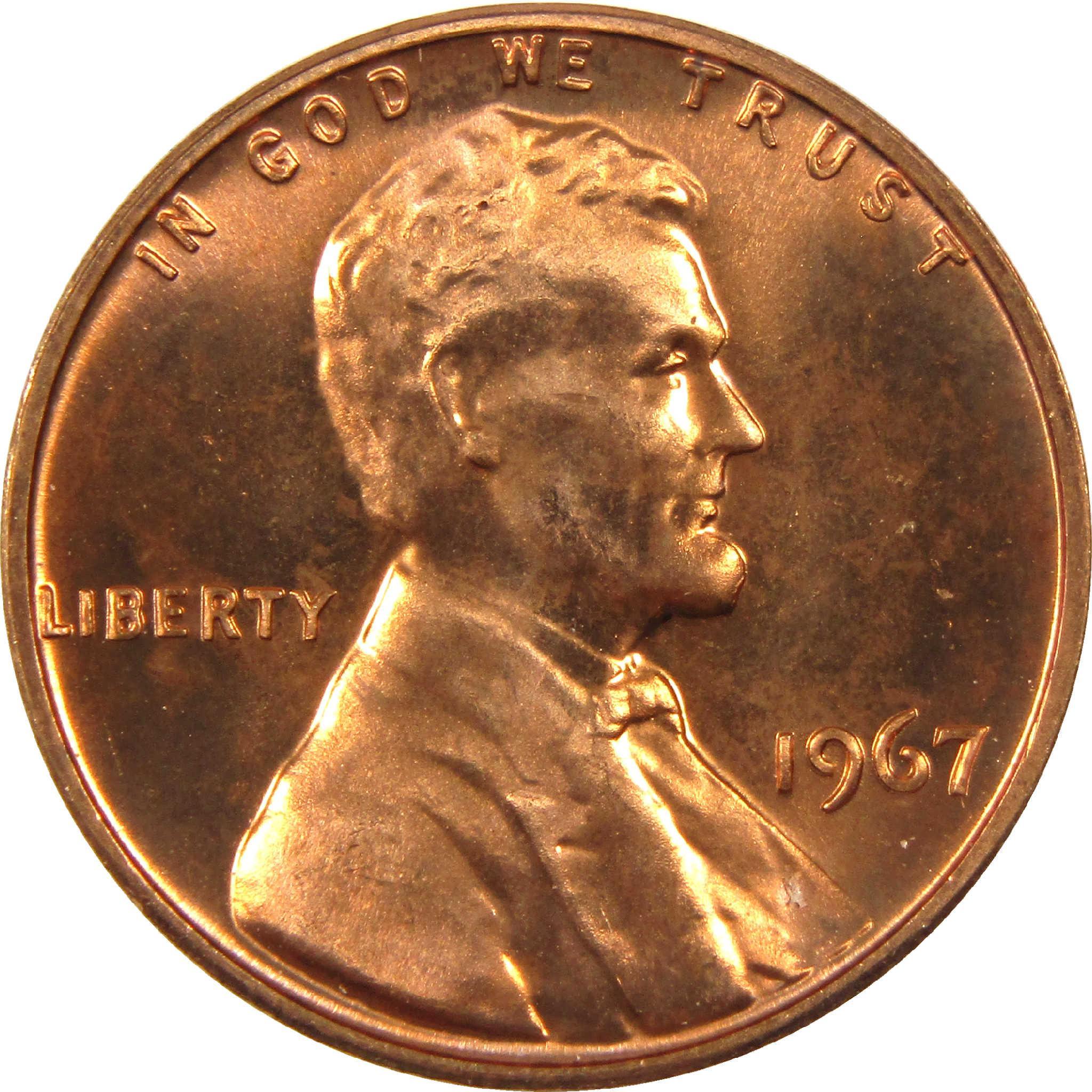 1967 SMS Lincoln Memorial Cent Uncirculated Penny 1c Coin
