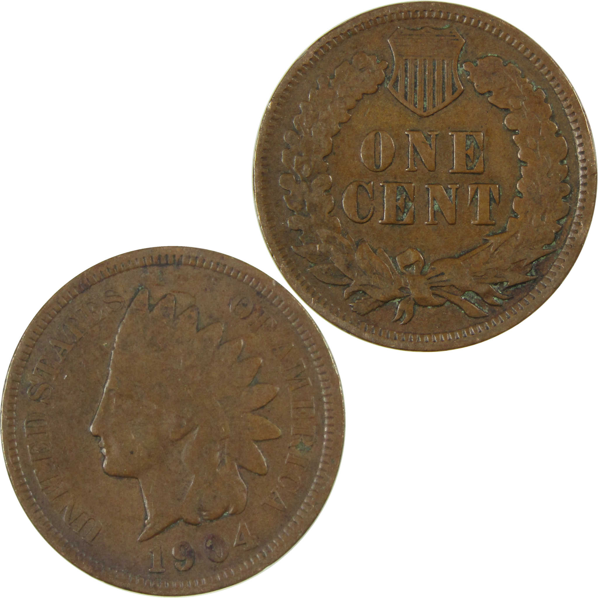 1904 Indian Head Cent G Good Penny 1c Coin SKU:I27059
