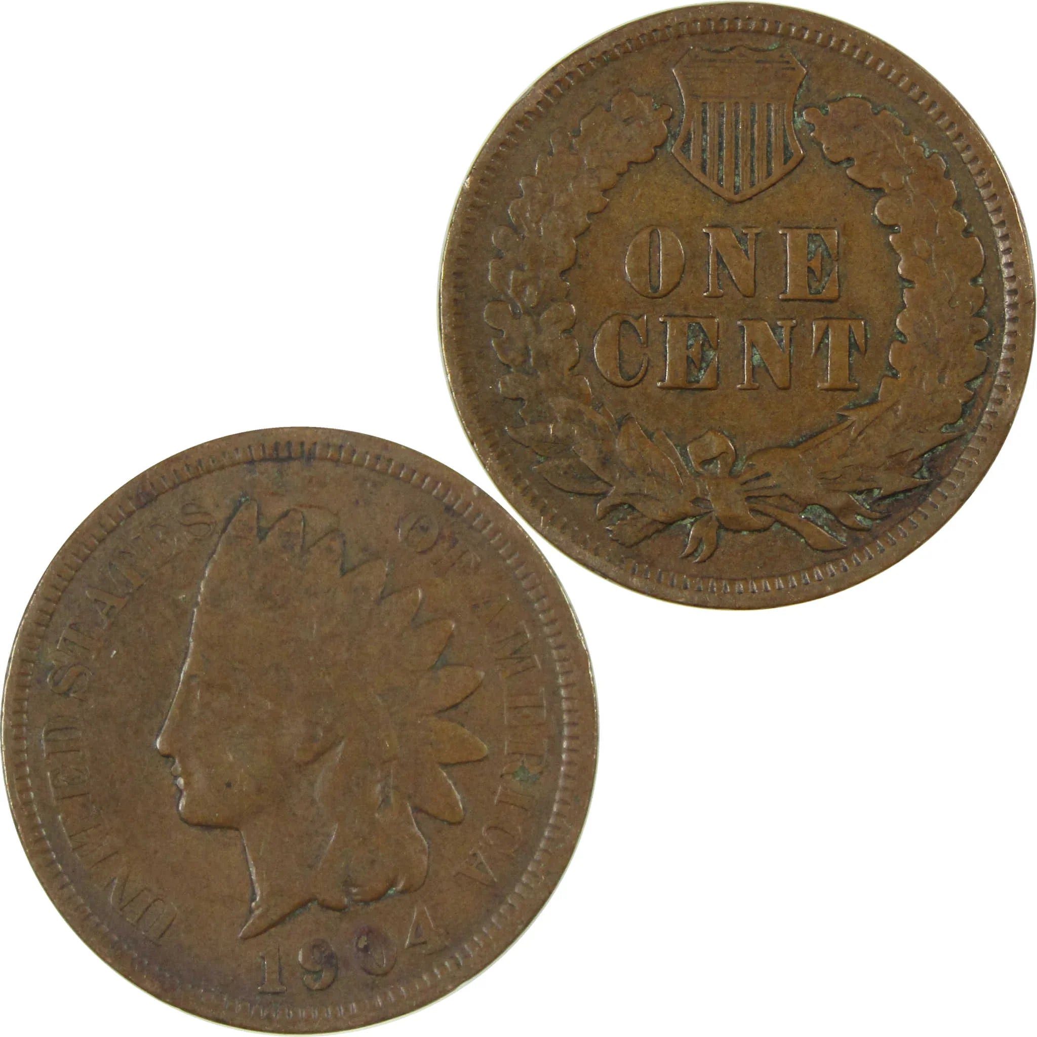 1904 Indian Head Cent G Good Penny 1c Coin SKU:I27059
