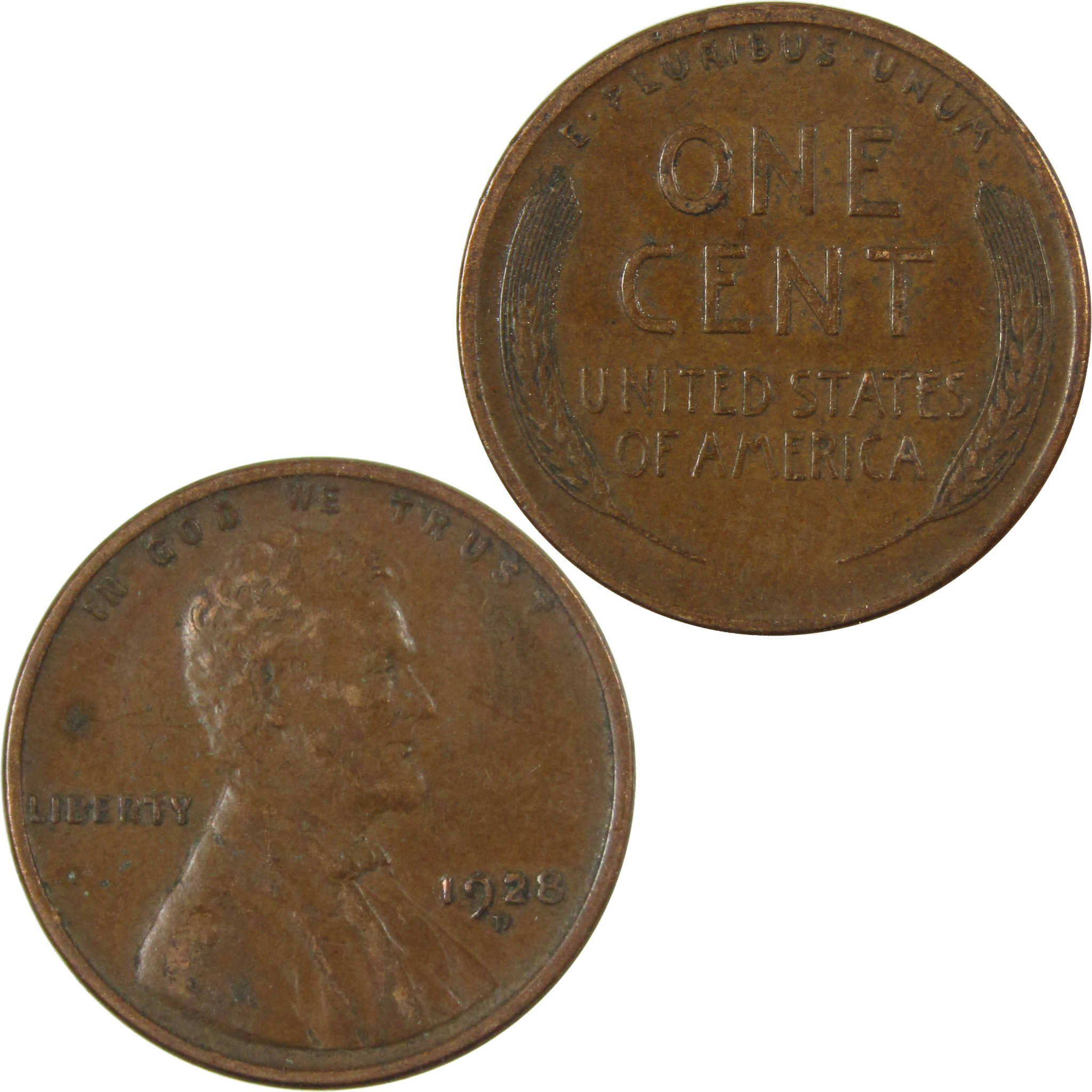 1928 D Lincoln Wheat Cent VF Very Fine Penny 1c Coin SKU:I27584
