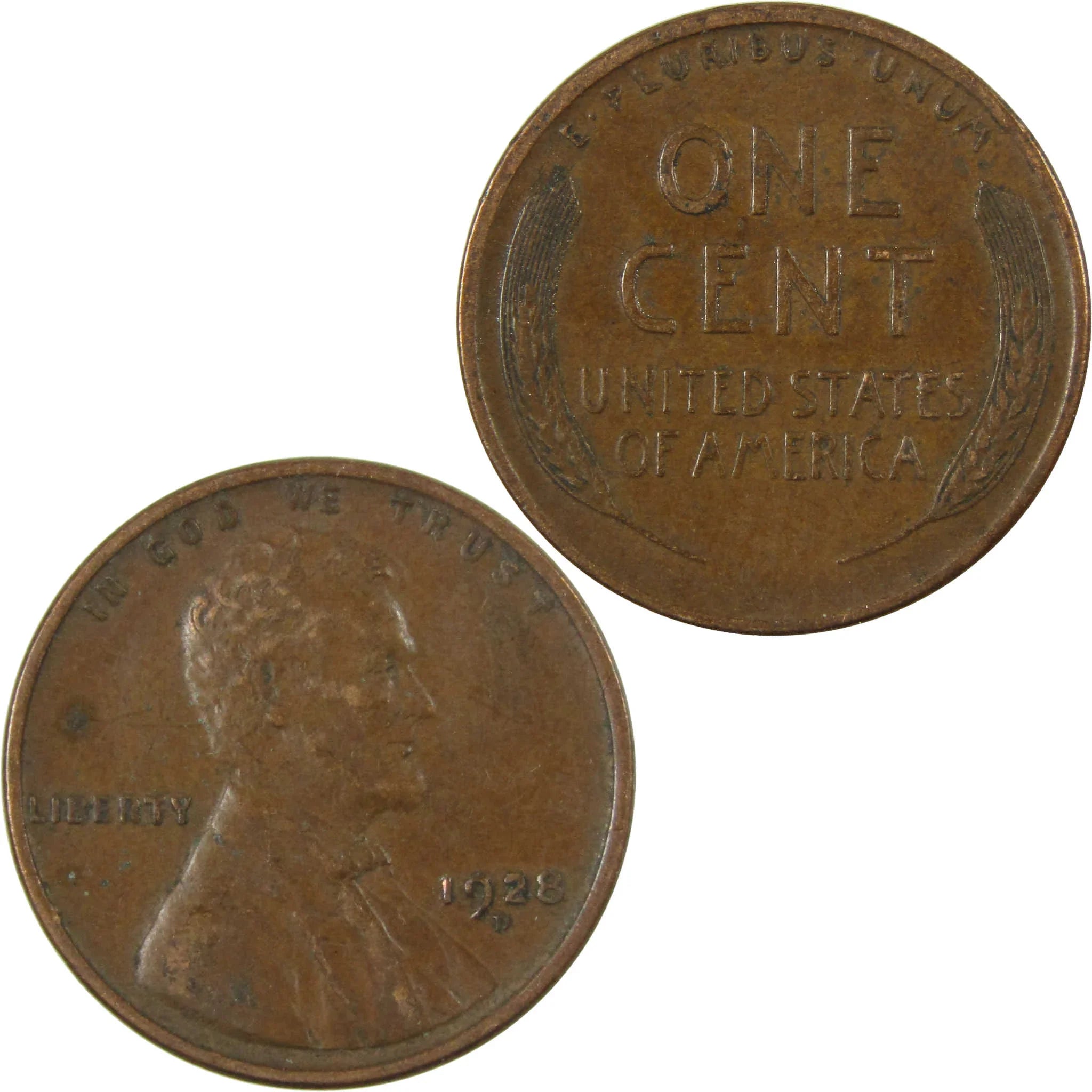 1928 D Lincoln Wheat Cent VF Very Fine Penny 1c Coin SKU:I27584