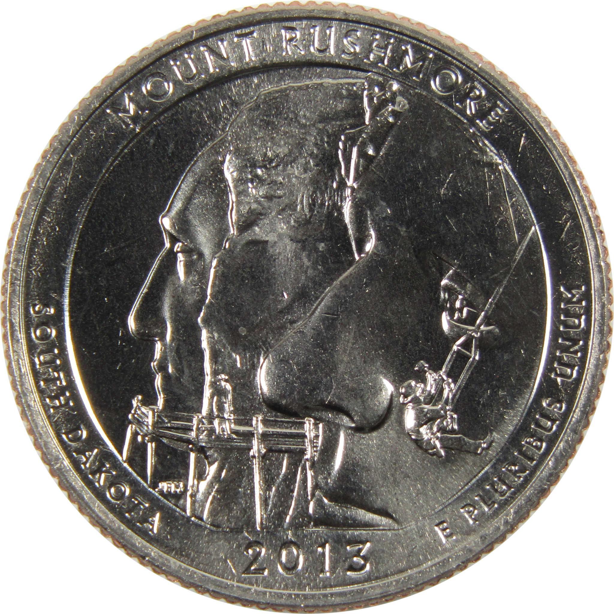 2013 D Mount Rushmore National Park Quarter BU Uncirculated Clad 25c