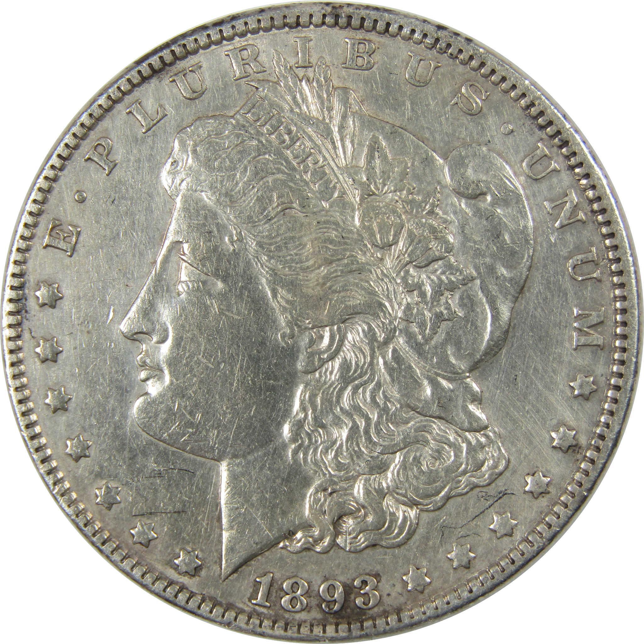 1893 Morgan Dollar XF EF Extremely Fine Details Silver SKU:I23695 - Morgan coin - Morgan silver dollar - Morgan silver dollar for sale - Profile Coins & Collectibles