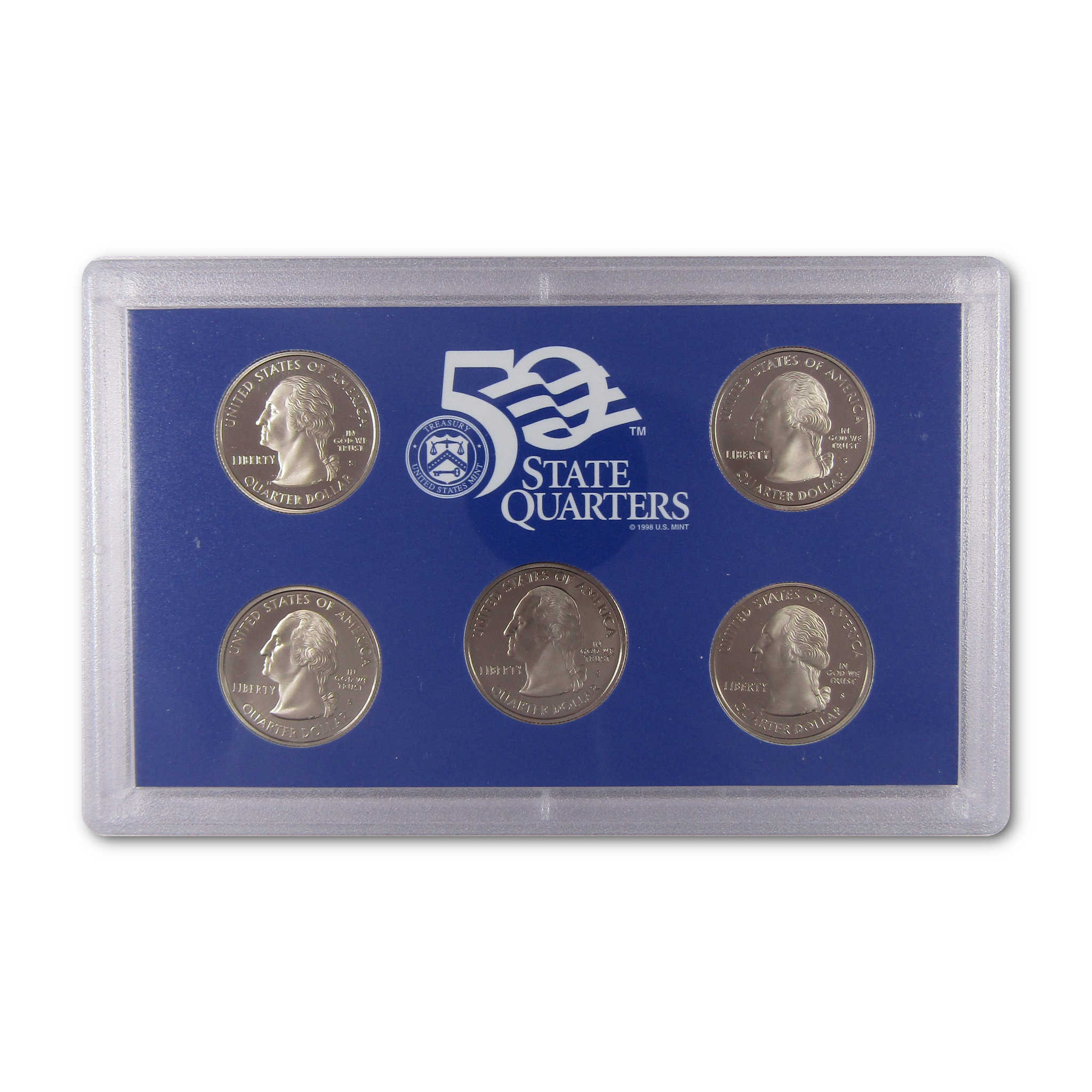 2008 State Quarter Clad Proof Set U.S. Mint Packaging OGP COA