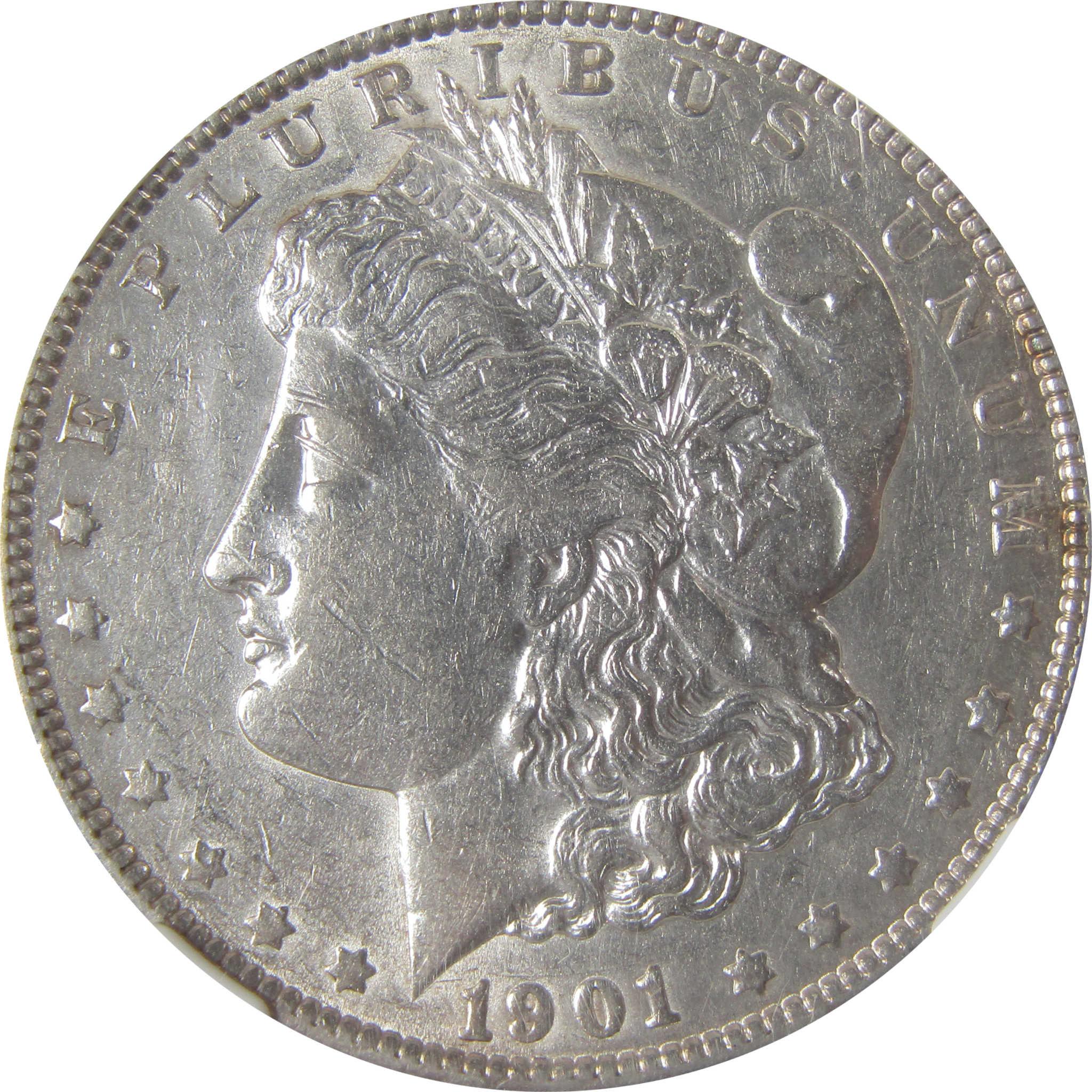 1901 Morgan Silver Dollar AU Details NGC $1 Coin SKU:I24464 - Morgan coin - Morgan silver dollar - Morgan silver dollar for sale - Profile Coins & Collectibles