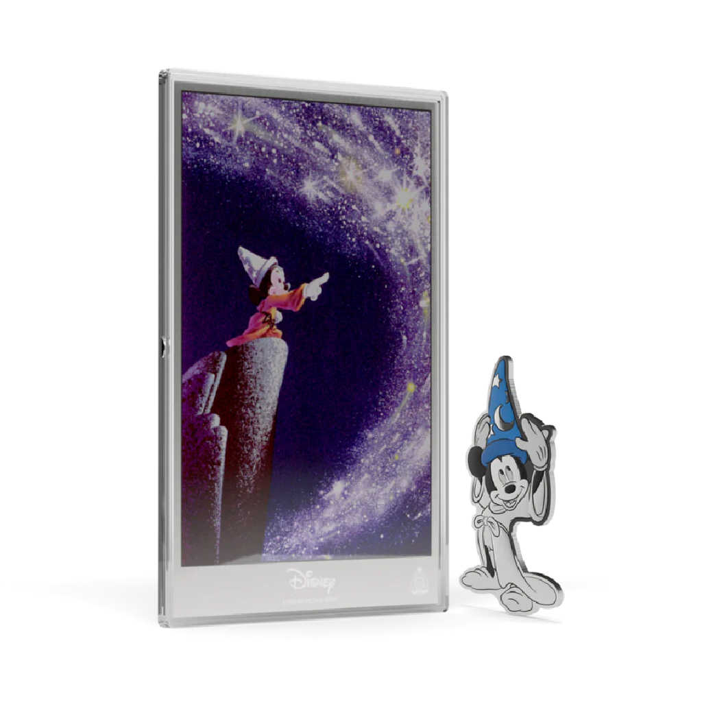 Disney Fantasia Silver Coin and Foil Collectible Set 2025 Niue COA