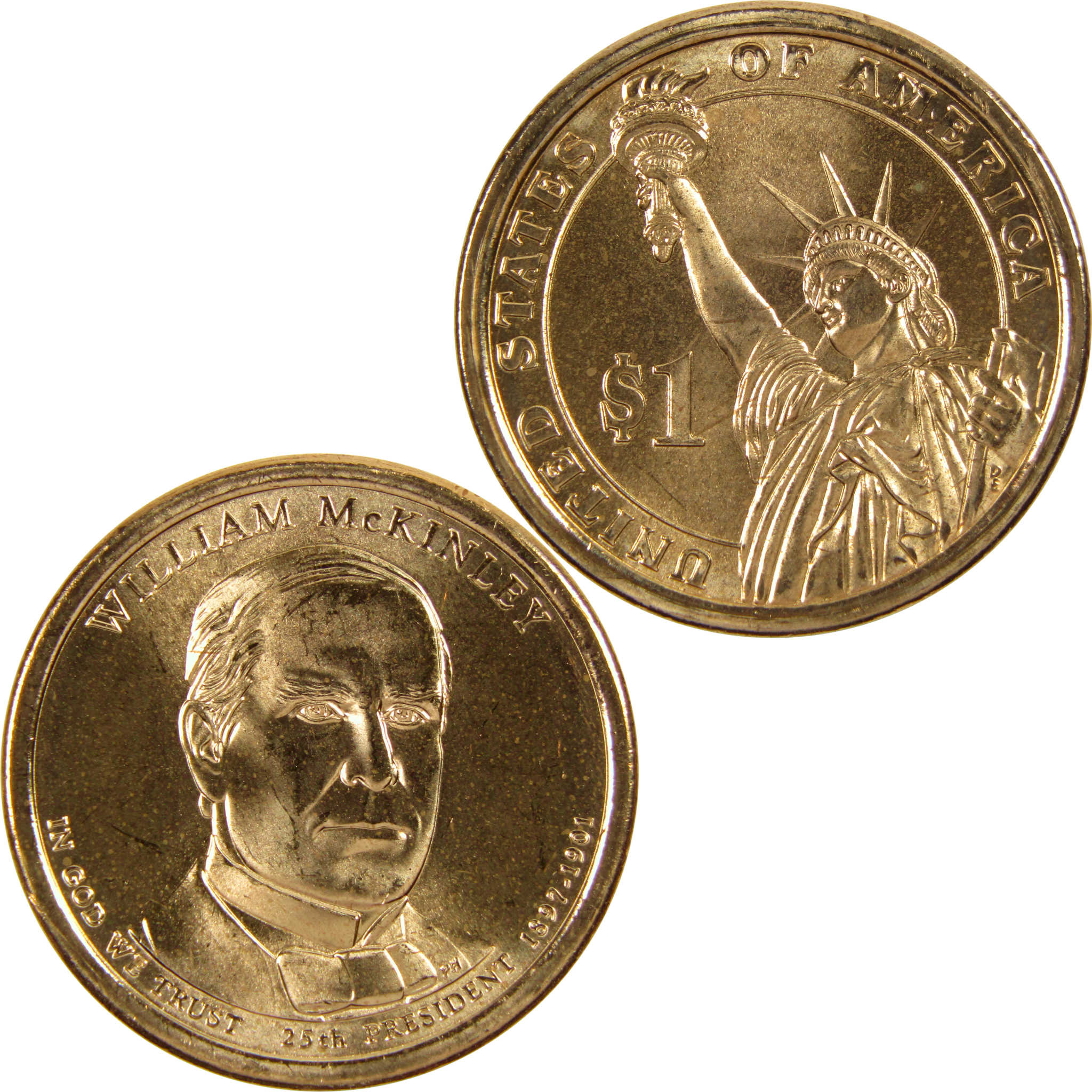 2013 D William McKinley Presidential Dollar BU Uncirculated $1 Coin