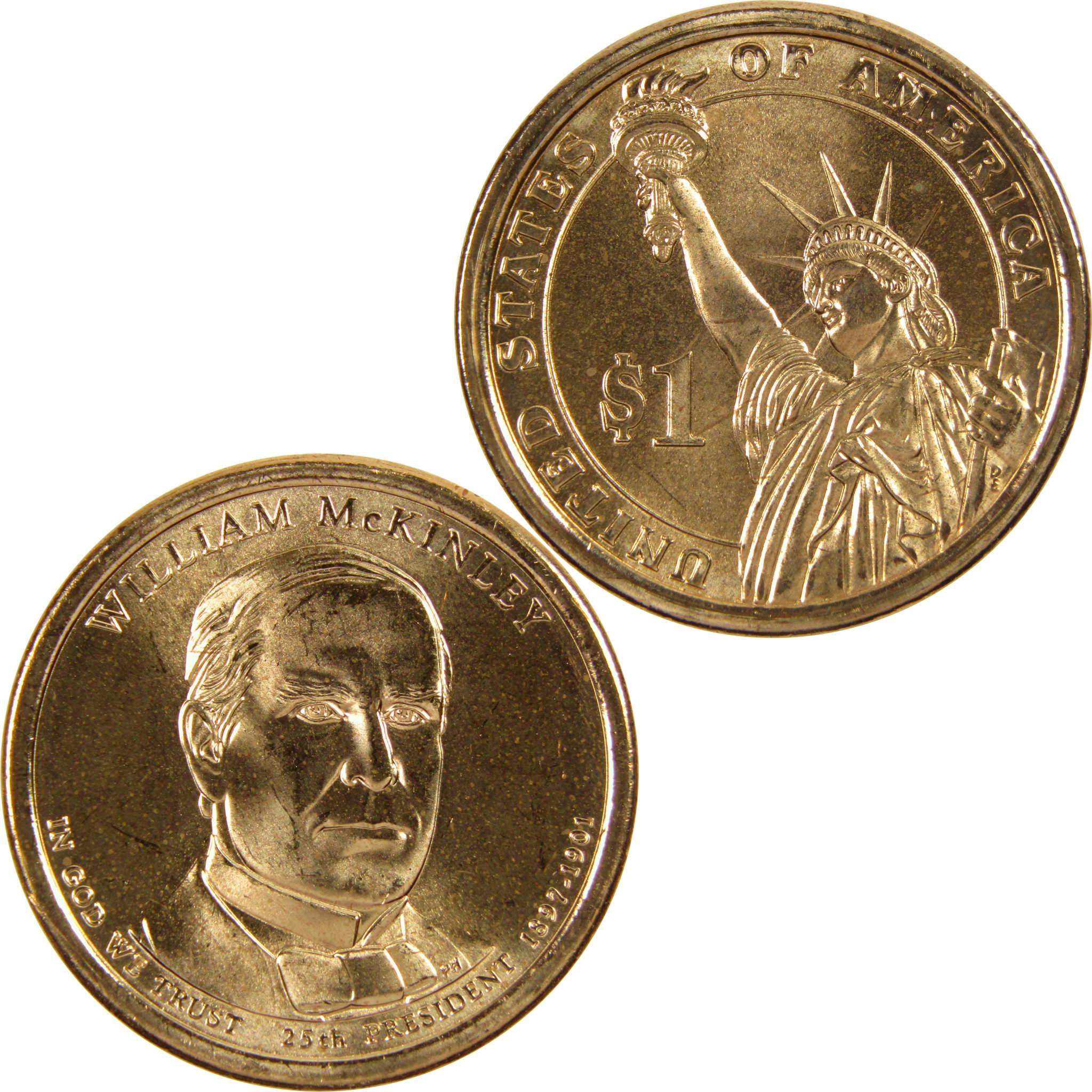 2013 D William McKinley Presidential Dollar BU Uncirculated $1 Coin