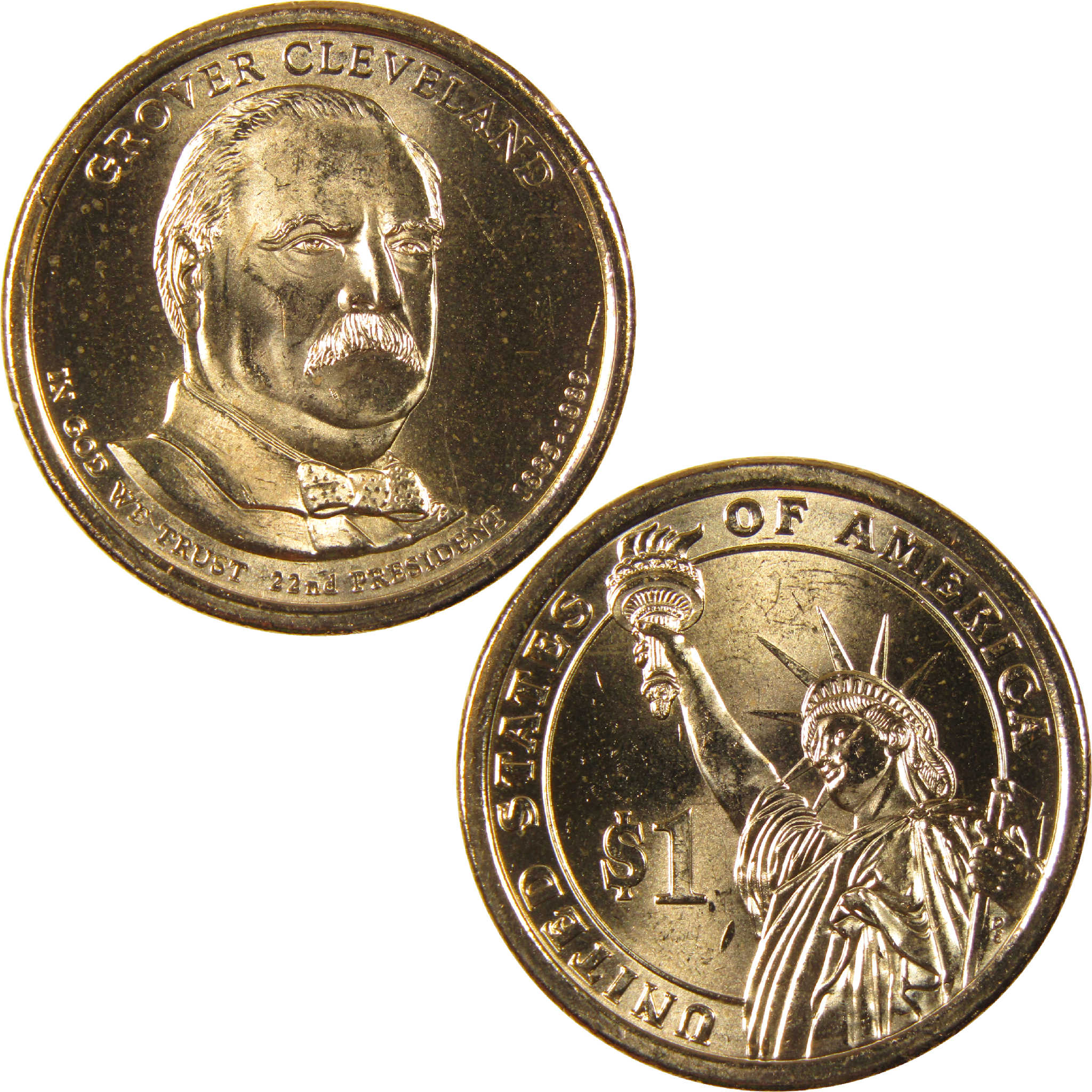 2012 D Grover Cleveland 1st Term Presidential Dollar Uncirculated $1