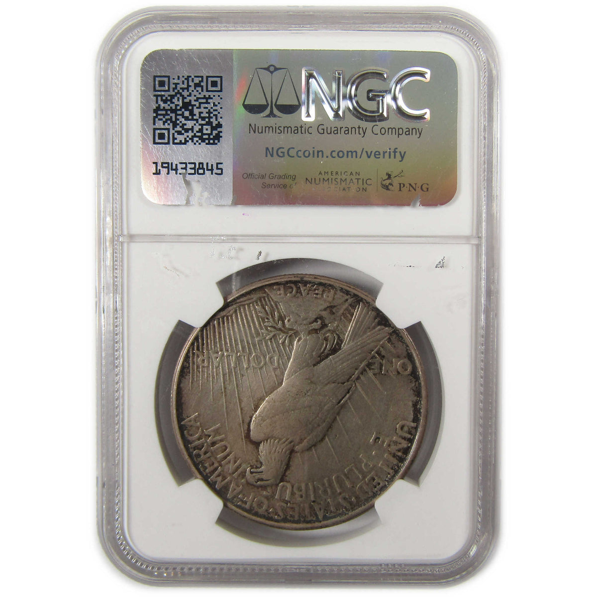 1921 High Relief Peace Silver Dollar AU Details NGC $1 Coin SKU:I29304