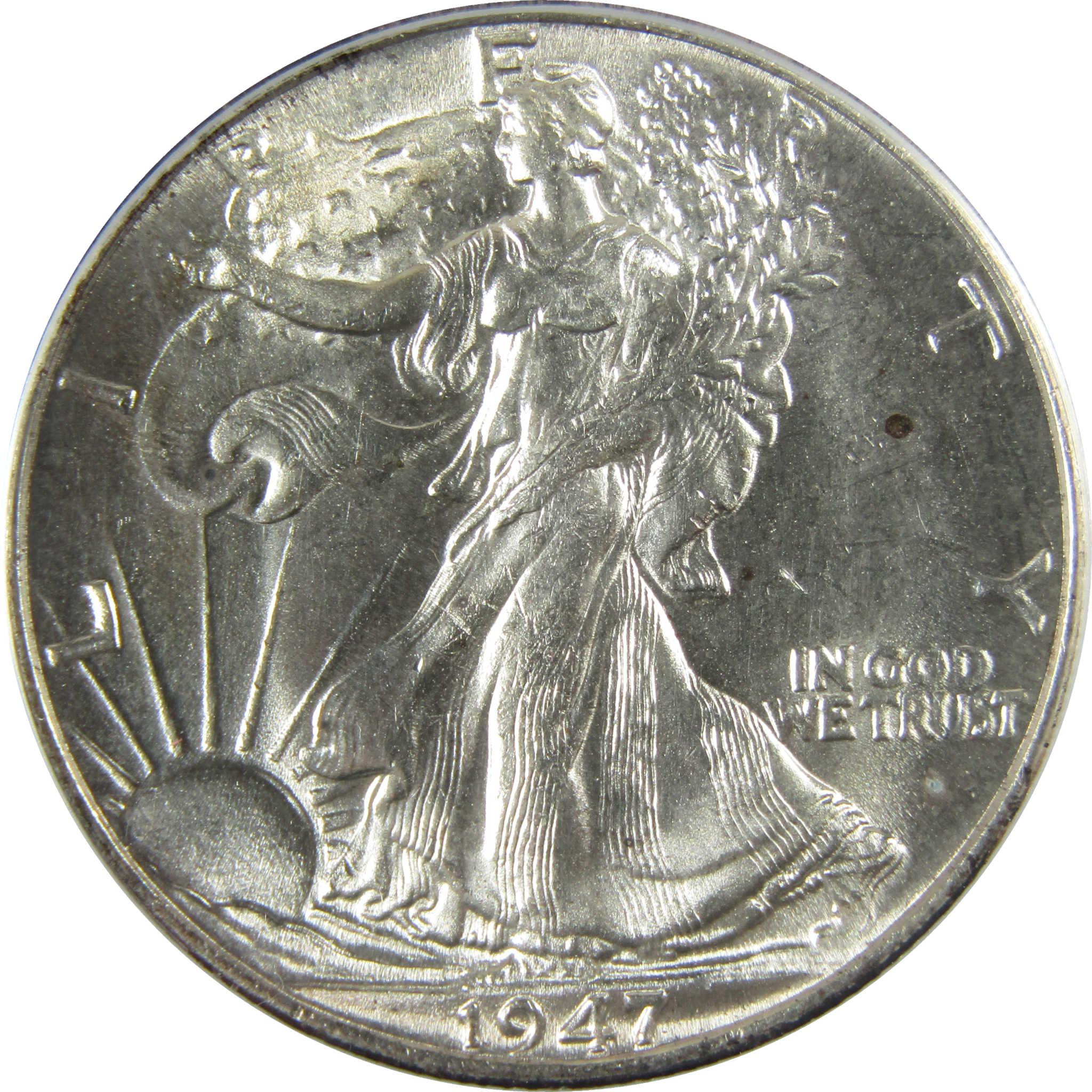 1947 Liberty Walking Silver Half Dollar MS 64 ANACS SKU:I28038