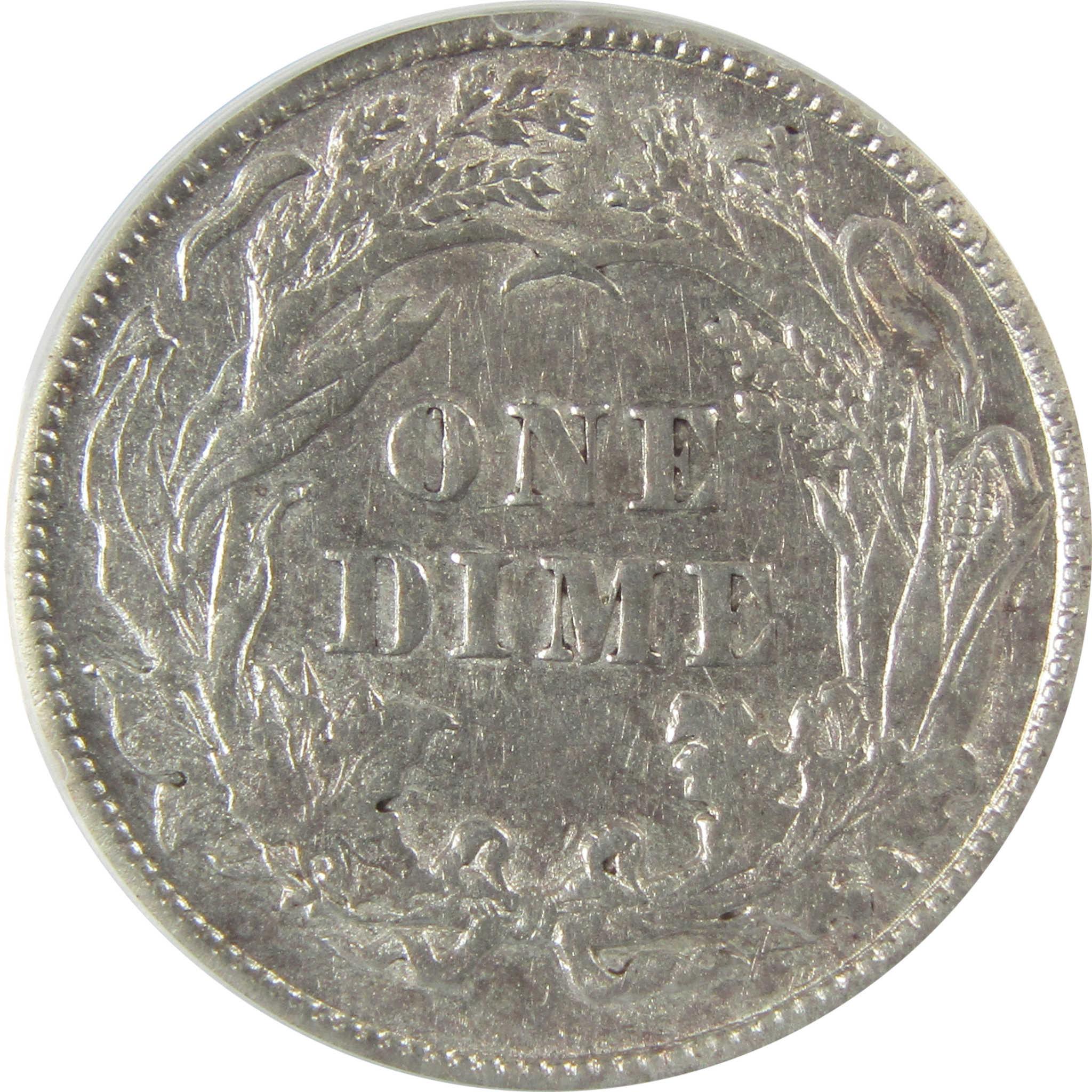 1888 Seated Liberty Silver Dime EF 40 Details ANACS 10c Coin SKU:CP811