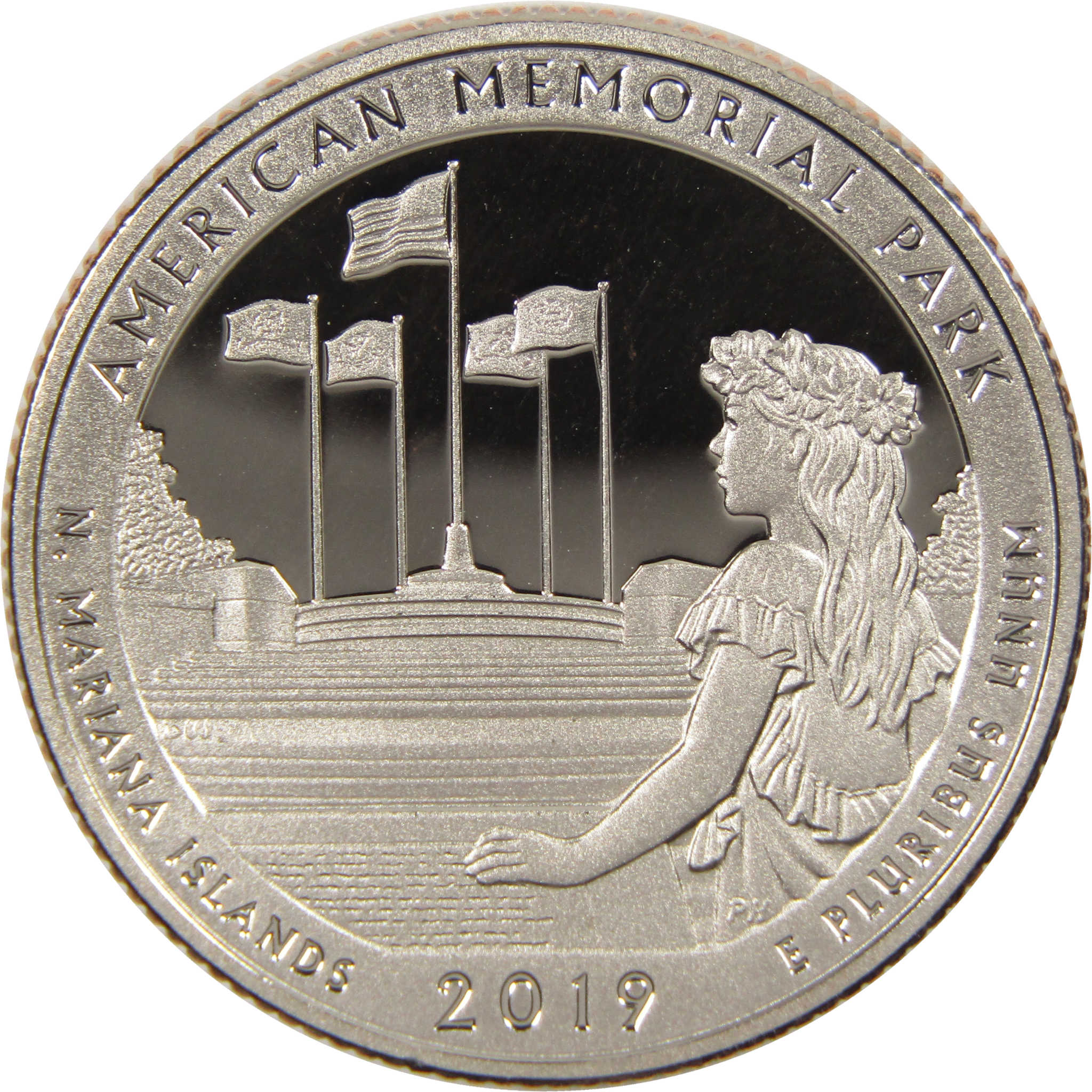2019 S American Memorial Park National Park Quarter Choice Proof Clad