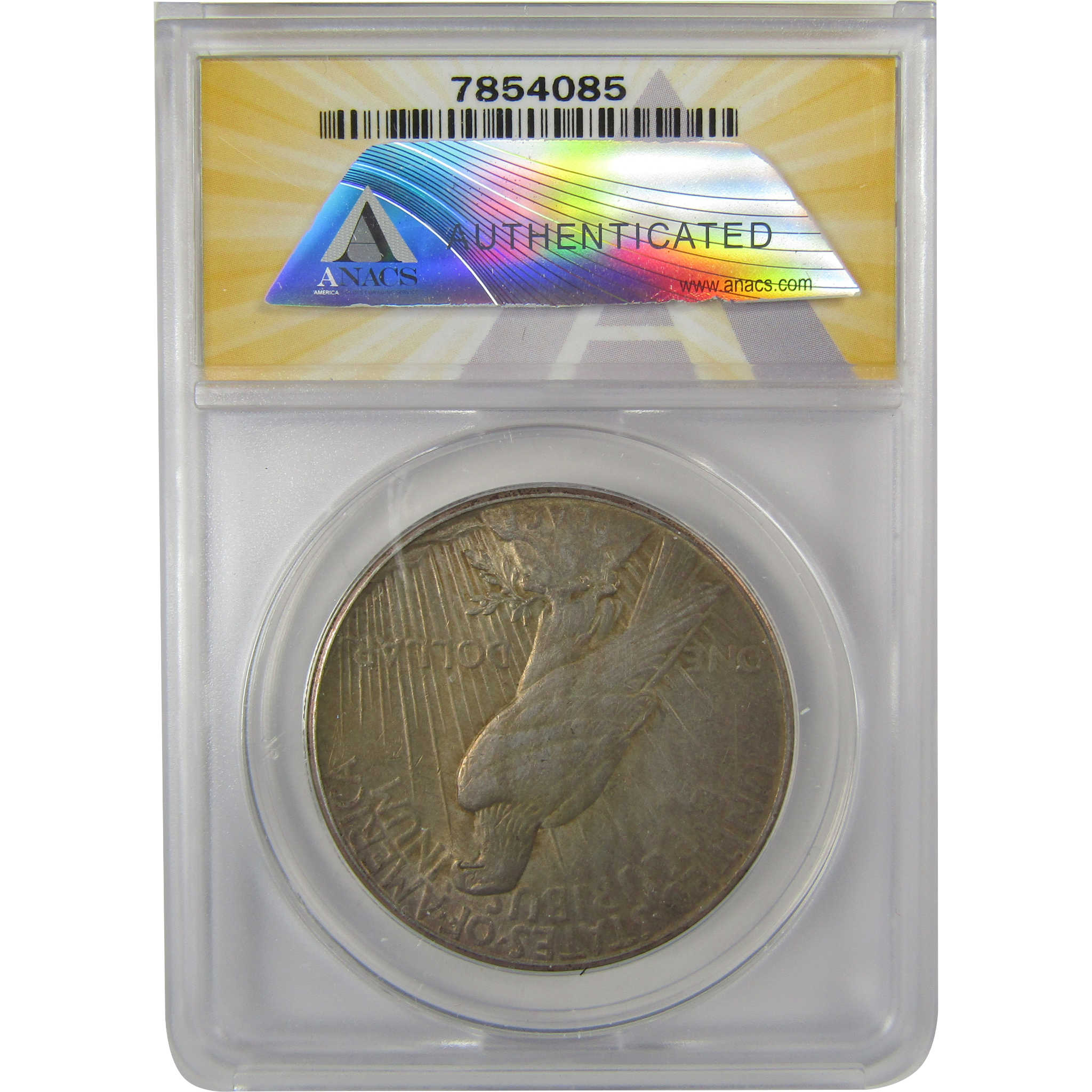 1926 Peace Dollar AU 58 Details ANACS Silver $1 Coin SKU:I20369