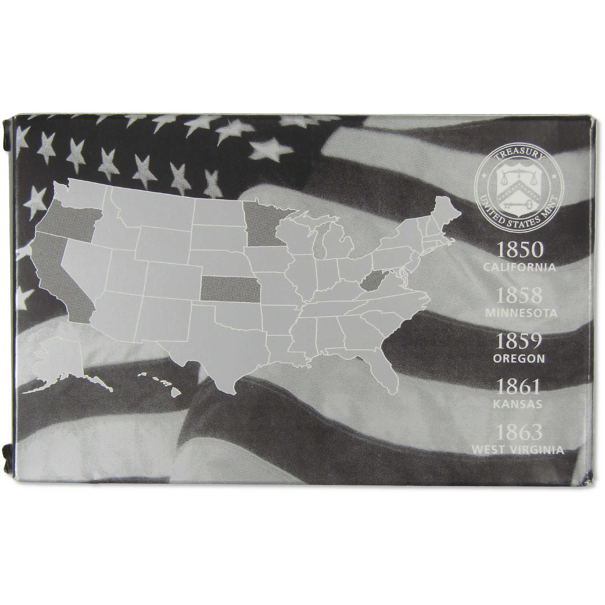 2005 State Quarter Silver Proof Set U.S. Mint Packaging OGP COA