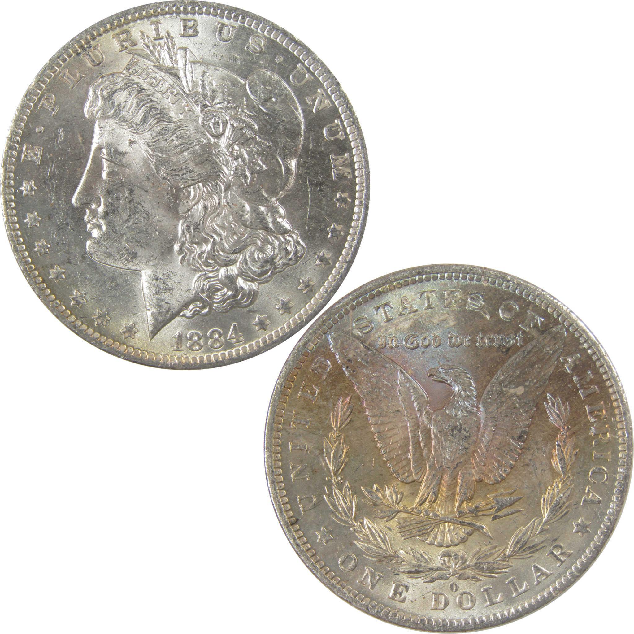 1884 O Morgan Silver Dollar BU Choice Uncirculated Toned SKU:I24191