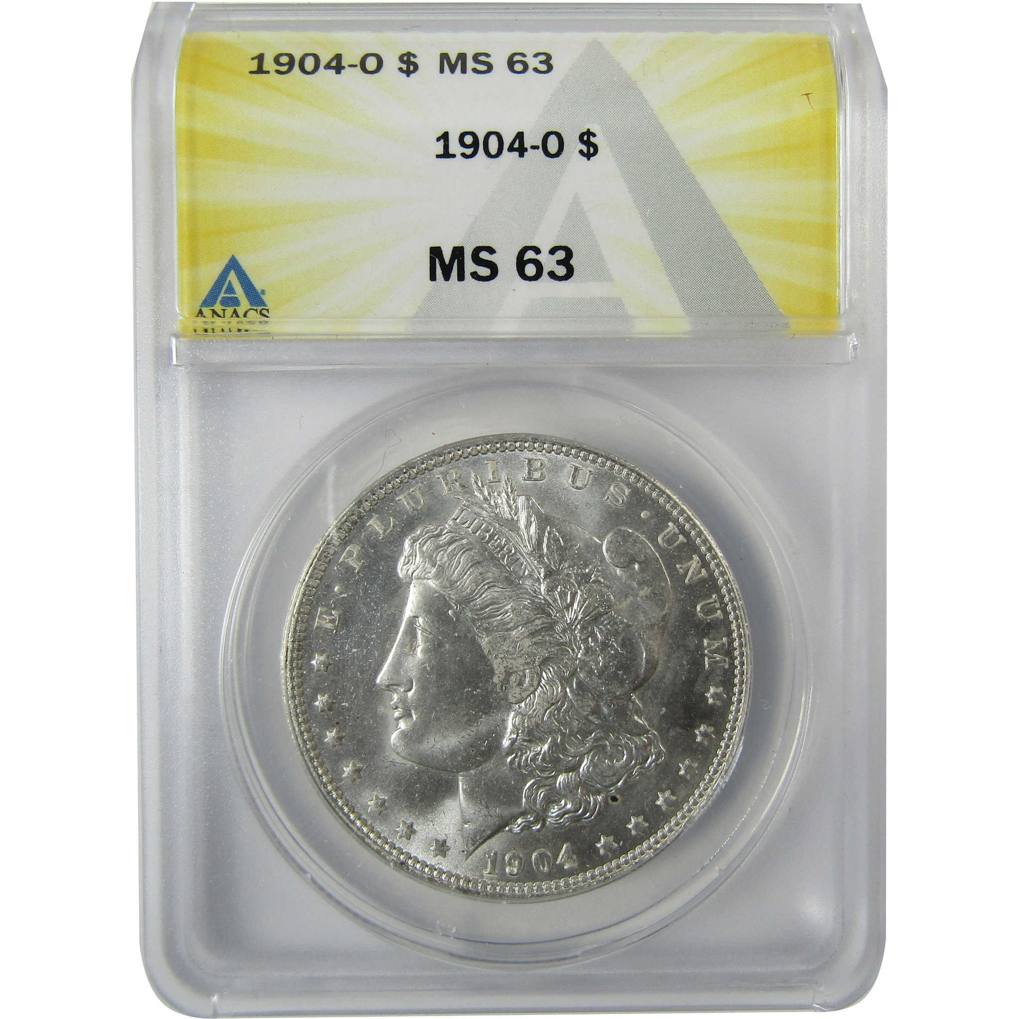 1904 O Morgan Silver Dollar MS 63 ANACS Uncirculated $1 Coin SKU:CP850 - Morgan coin - Morgan silver dollar - Morgan silver dollar for sale - Profile Coins & Collectibles