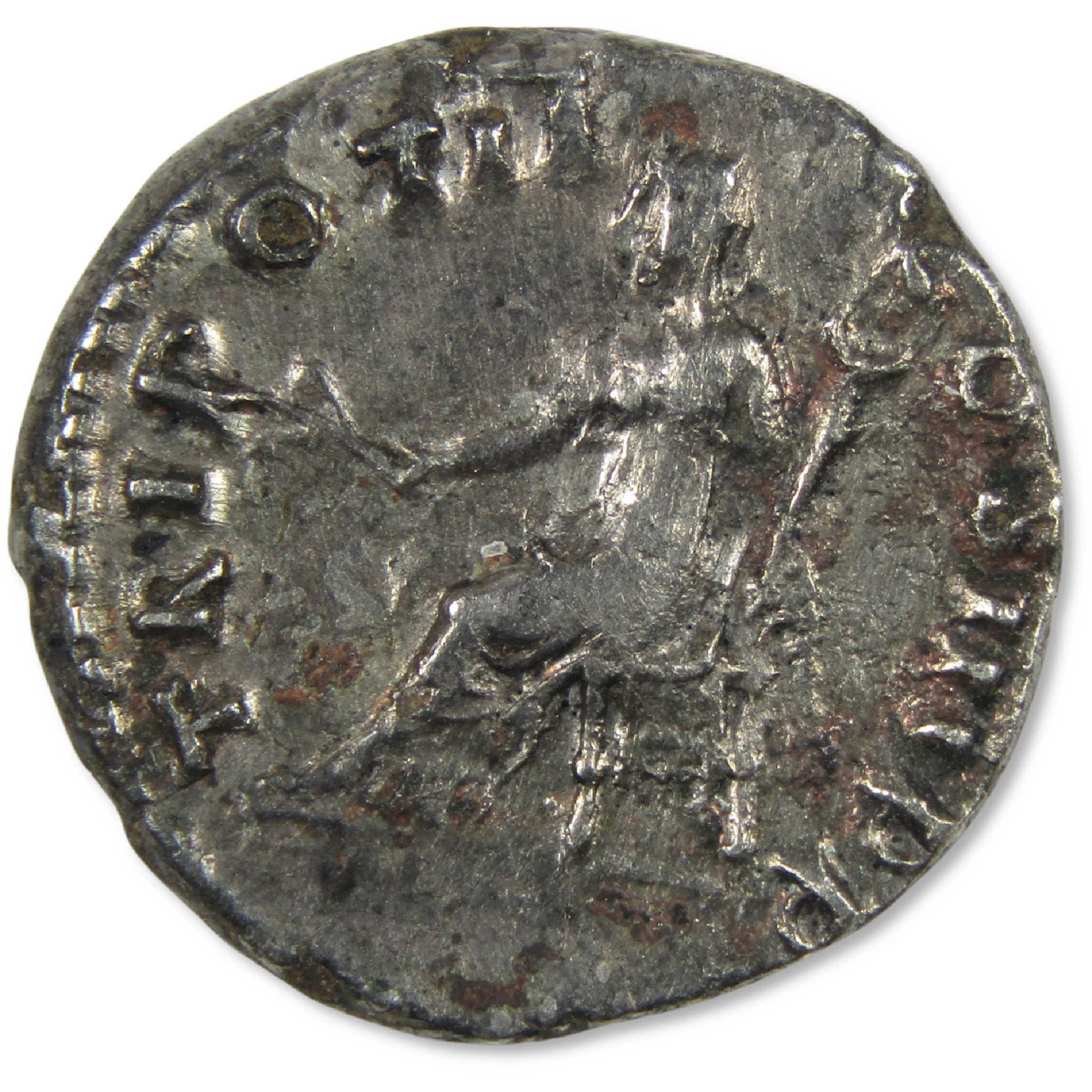 69-79 AD Vespasian Roman Empire Silver Denarius XF Ancient Coin