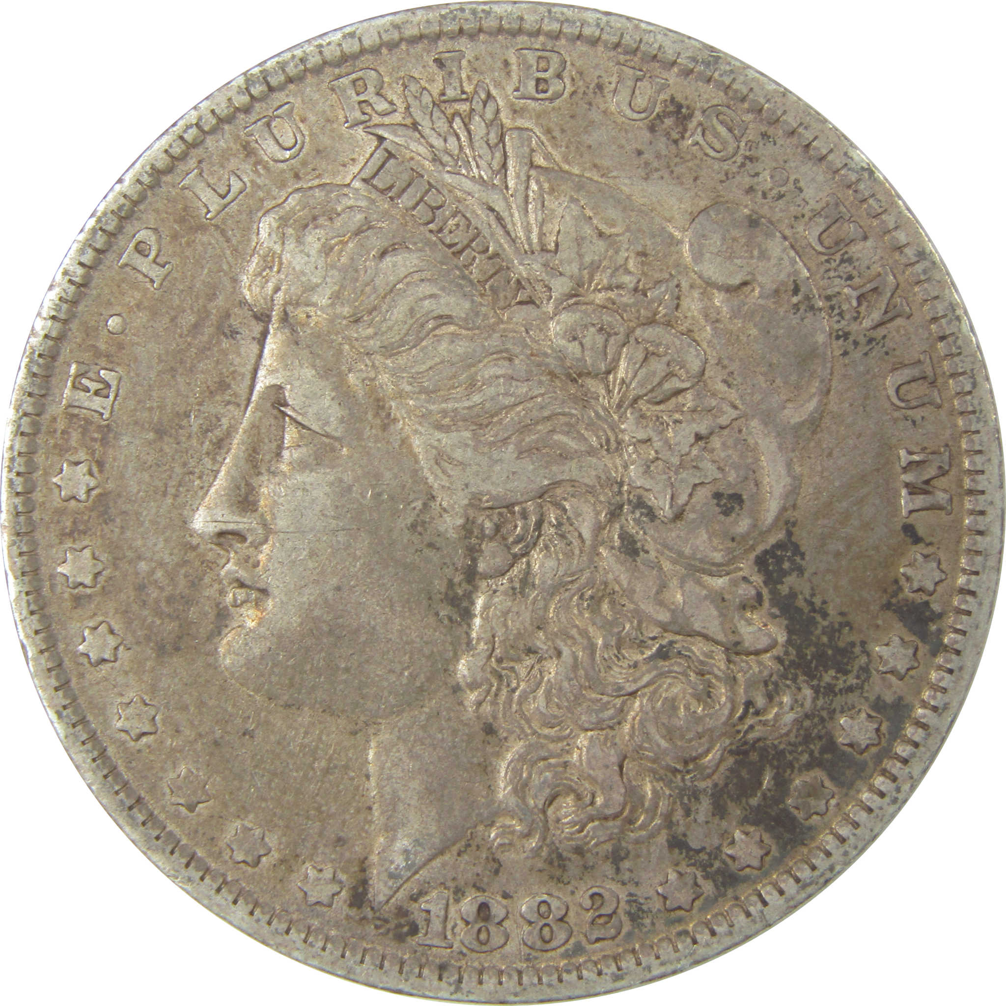 1882 O/S Morgan Dollar XF EF Extremely Fine Silver $1 Coin SKU:I20273 - Morgan coin - Morgan silver dollar - Morgan silver dollar for sale - Profile Coins & Collectibles