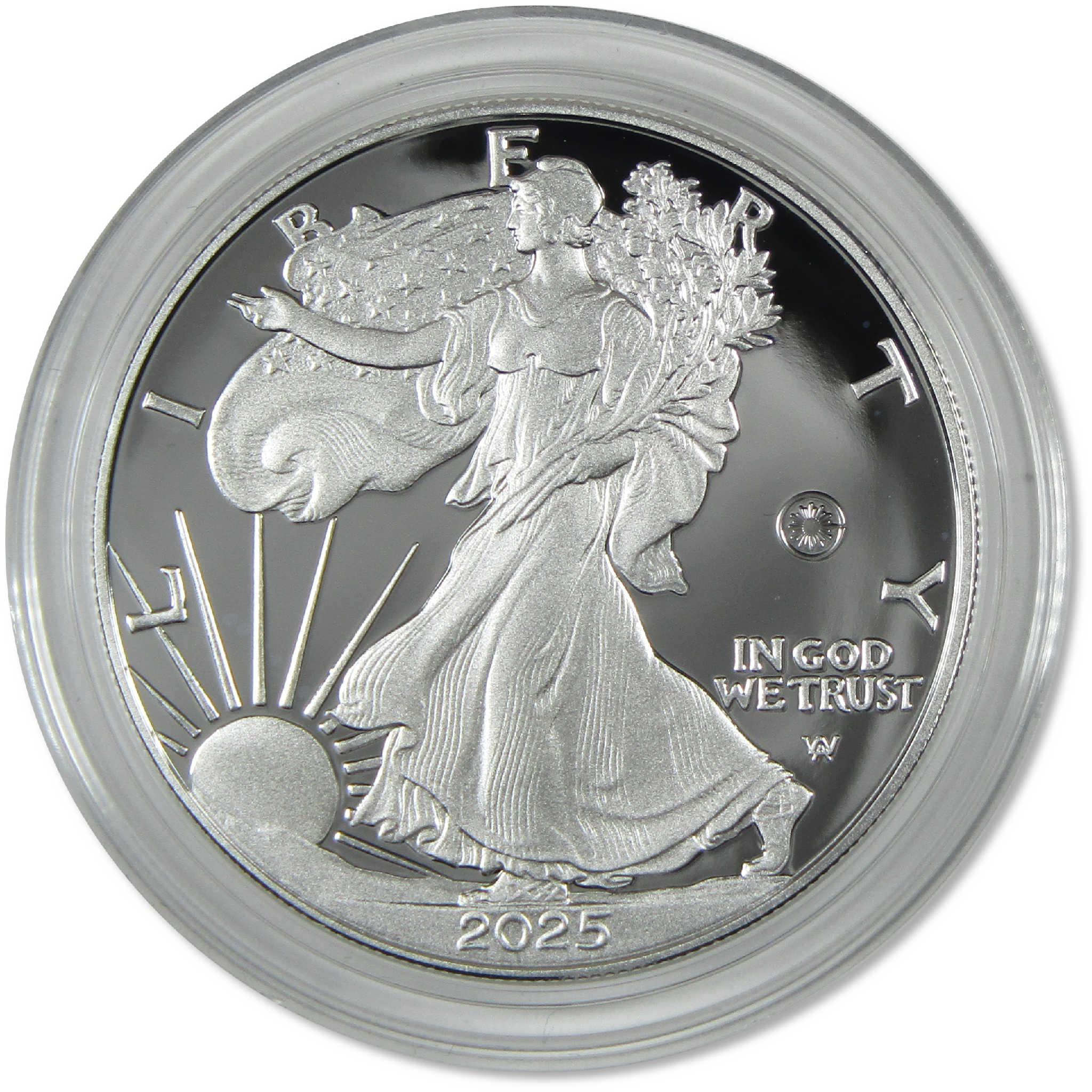2025 W American Silver Eagle with Laser-Engraved Privy Mark Proof OGP