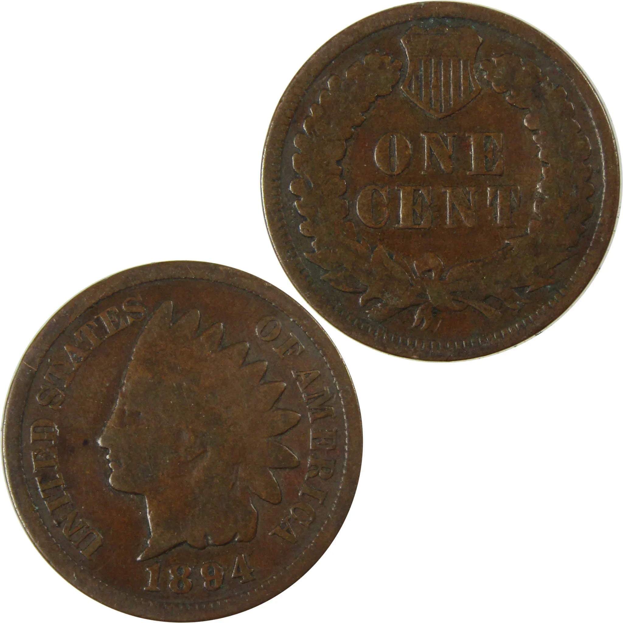 1894 Indian Head Cent G Good Penny 1c Coin Collectible SKU:I26555