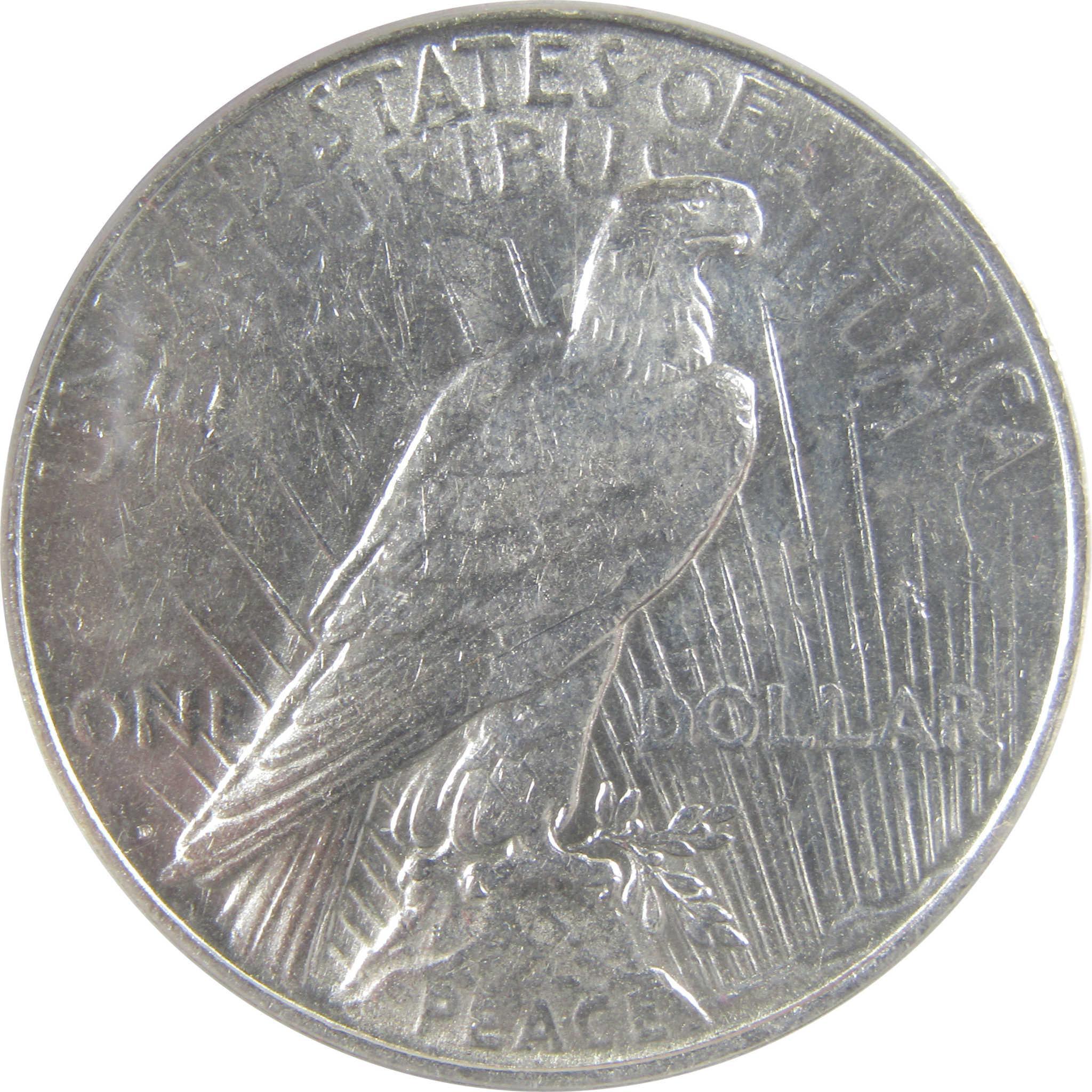 1923 D Peace Silver Dollar AU 55 ANACS $1 Coin SKU:I25638