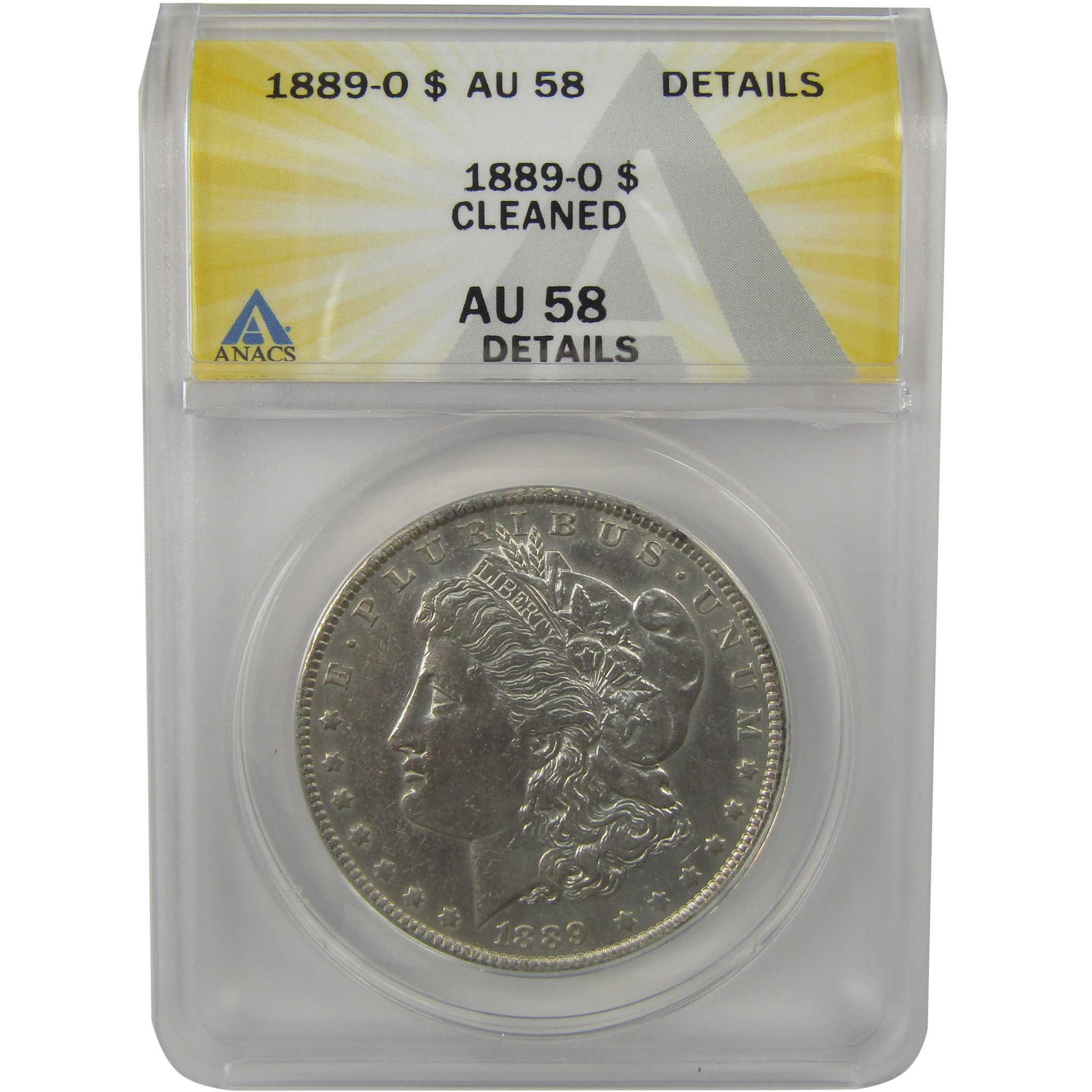 1889 O Morgan Dollar AU 58 Details ANACS Silver $1 Coin SKU:I22367 - Morgan coin - Morgan silver dollar - Morgan silver dollar for sale - Profile Coins & Collectibles