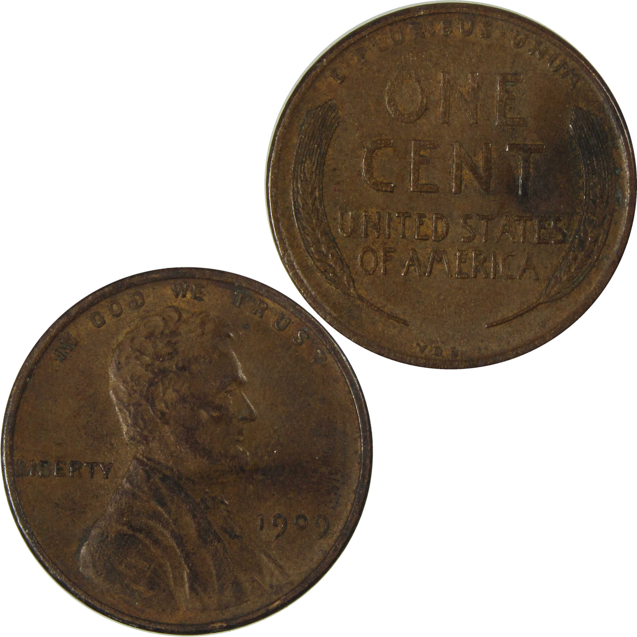 1909 Lincoln Wheat Cent XF EF Extremely Fine Penny 1c Coin SKU:I26748