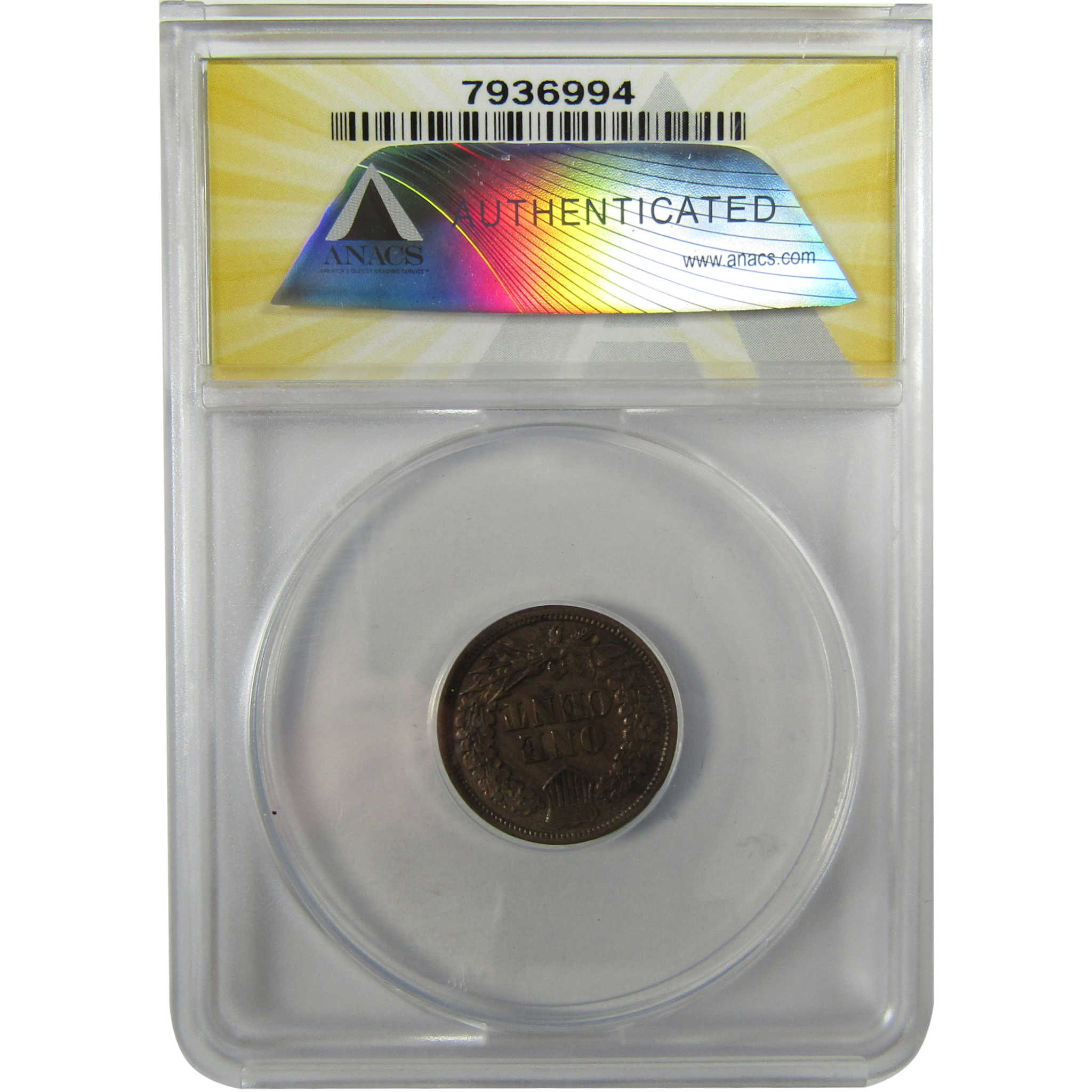 1861 Indian Head Cent MS 60 Details ANACS Uncirculated SKU:I28061