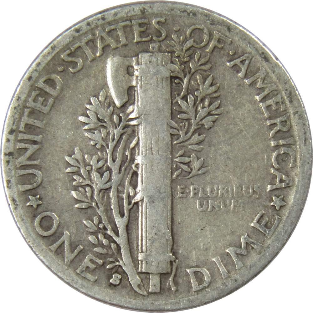 1936 S Mercury Dime VG Very Good 90% Silver 10c US Coin Collectible