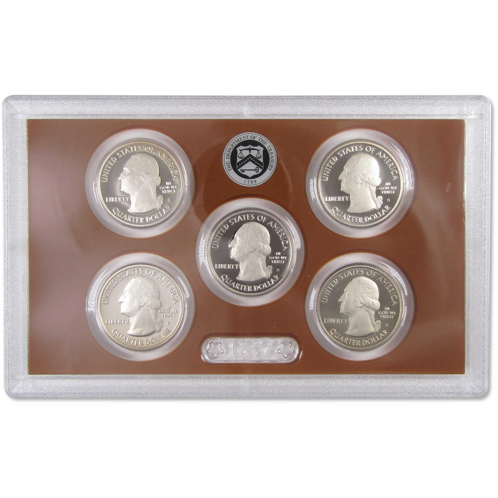 2011 America the Beautiful Quarter Clad Proof Set U.S. Mint OGP COA