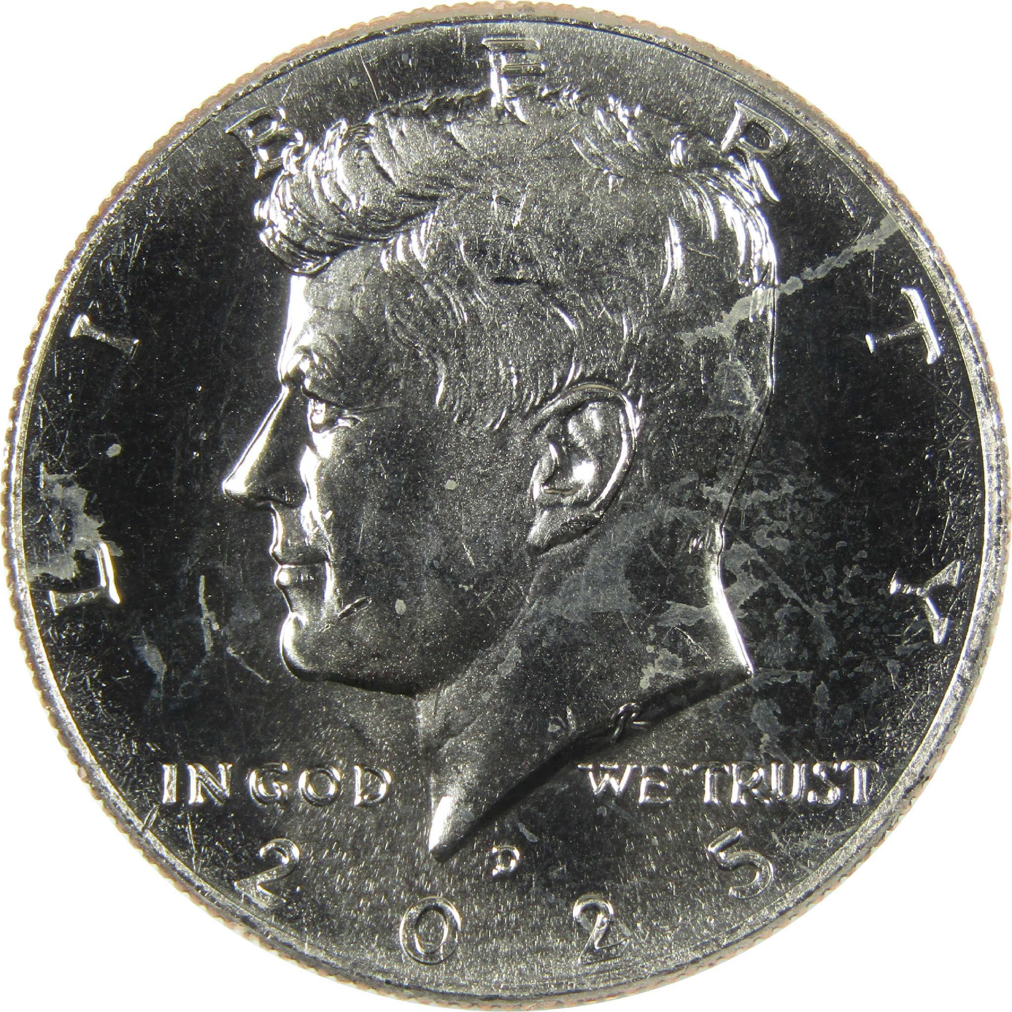 2025 D Kennedy Clad Half Dollar Uncirculated Mint State 50c Coin