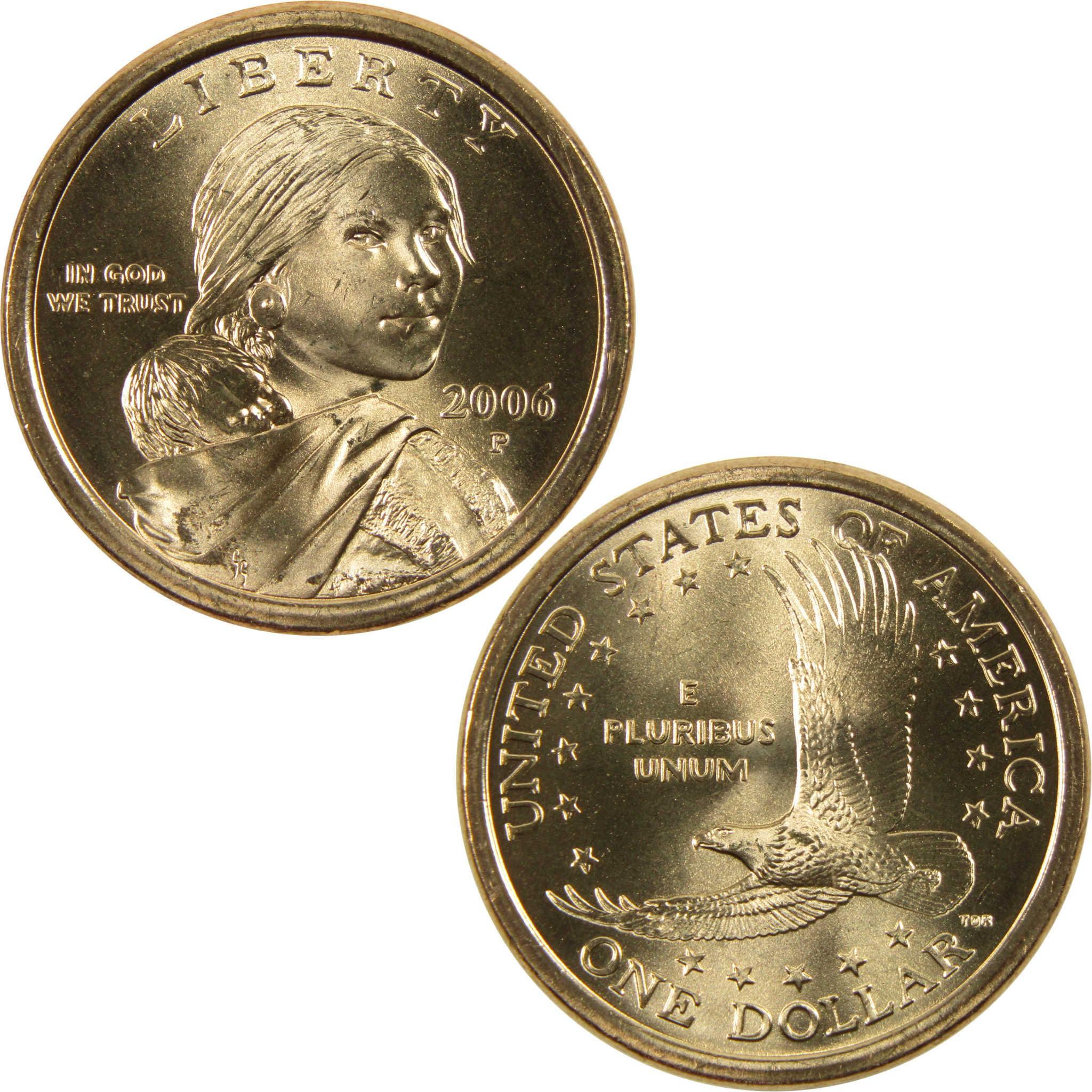 2006 P Sacagawea Native American Dollar BU Uncirculated $1 Coin