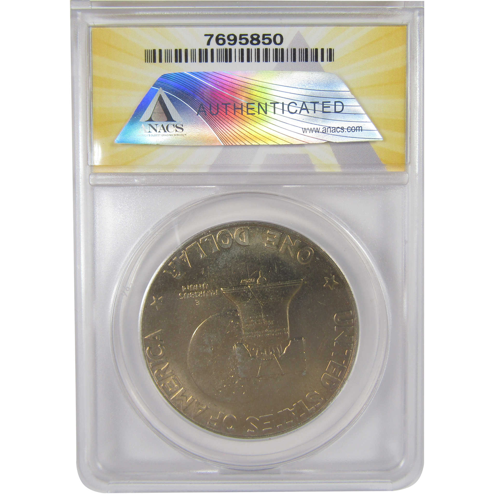 1976 Type 1 Eisenhower Bicentennial Dollar MS 66 ANACS Clad SKU:I17847