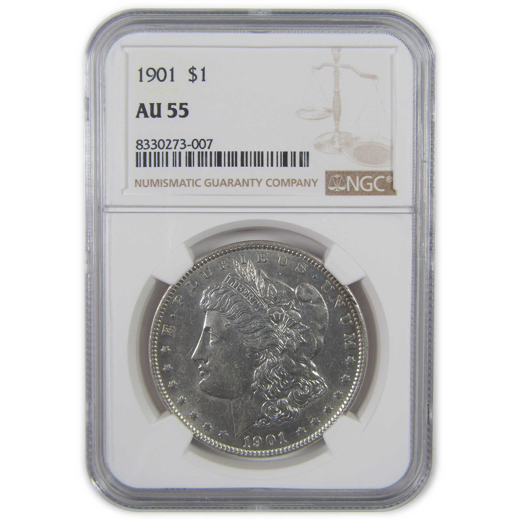 1901 Morgan Dollar AU 55 NGC Silver $1 Coin SKU:I18242 - Morgan coin - Morgan silver dollar - Morgan silver dollar for sale - Profile Coins & Collectibles
