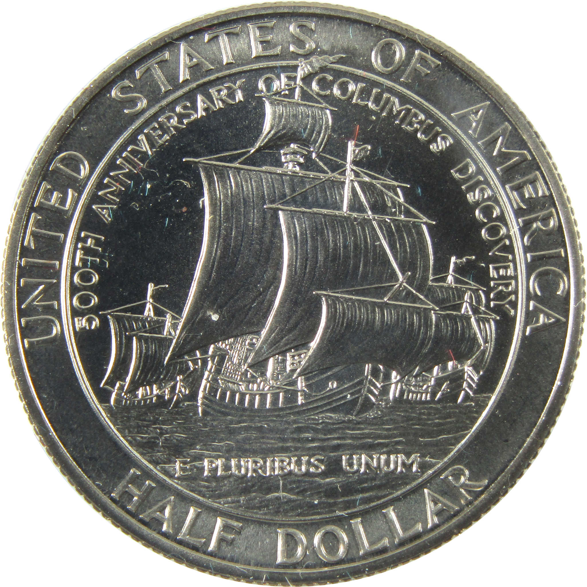 Christopher Columbus Commemorative 1992 D BU Clad 50c Coin SKU:CPC6576