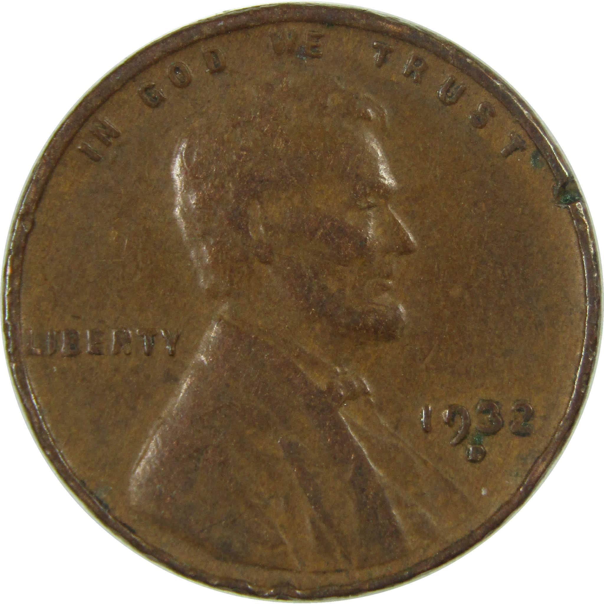 1932 D Lincoln Wheat Cent VF Very Fine Penny 1c Coin SKU:I26811