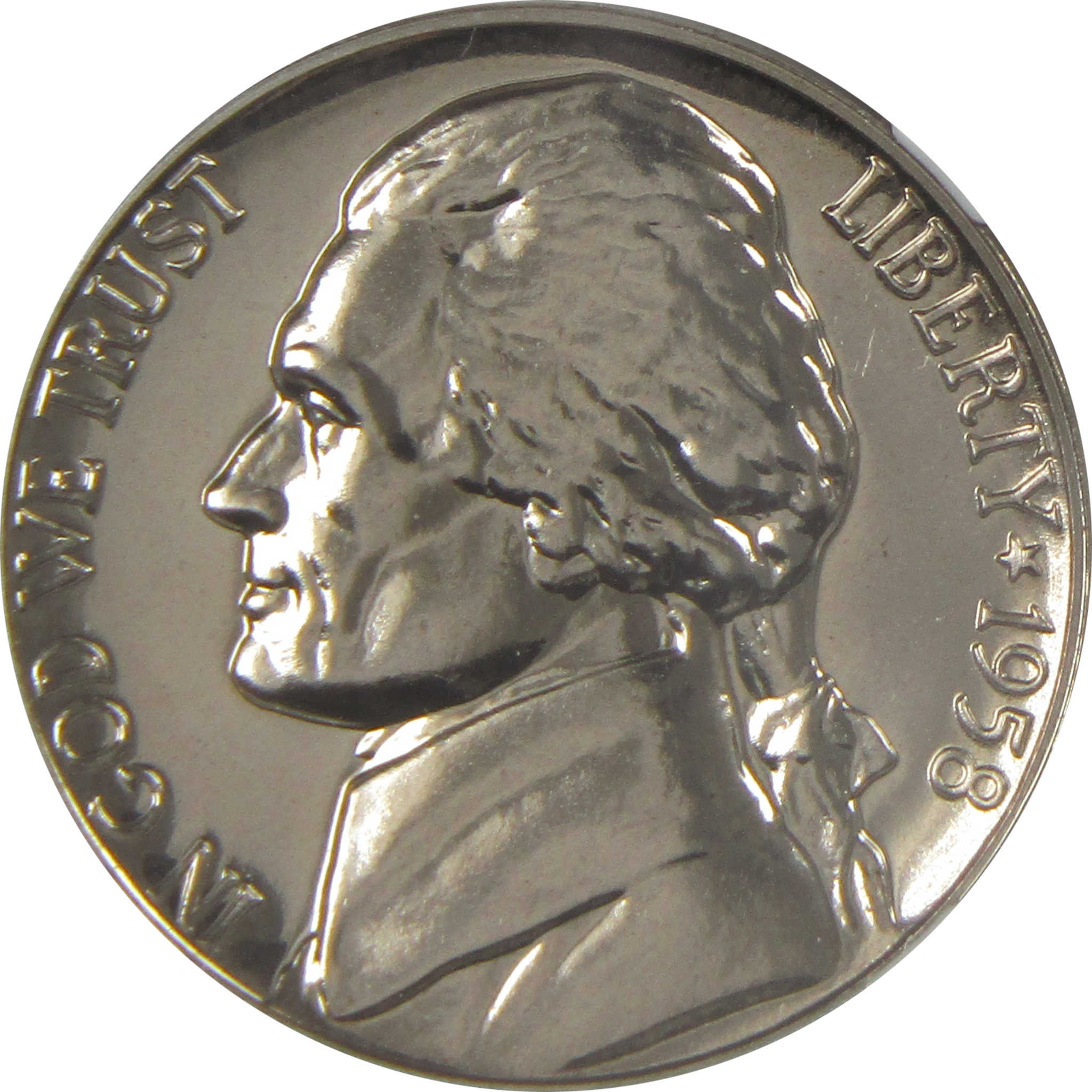 1958 Jefferson Nickel PF 66 NGC Proof 5c Coin SKU:I20645