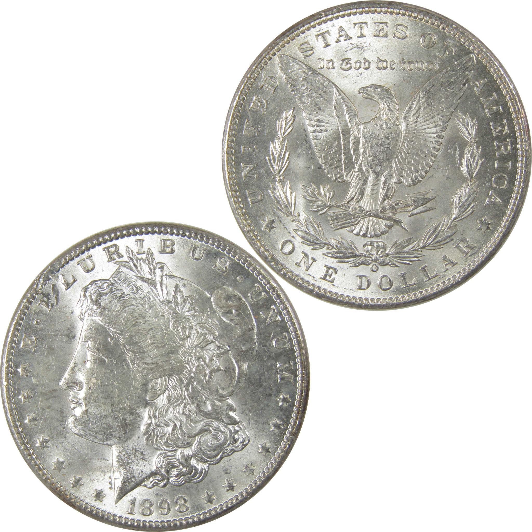 1898 O Morgan Silver Dollar Borderline Uncirculated $1 Coin SKU:I24027 - Morgan coin - Morgan silver dollar - Morgan silver dollar for sale - Profile Coins & Collectibles