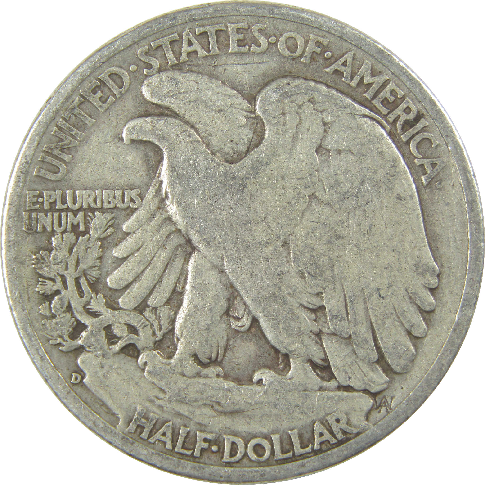 1942 D Liberty Walking Half Dollar G Good Silver 50c Coin