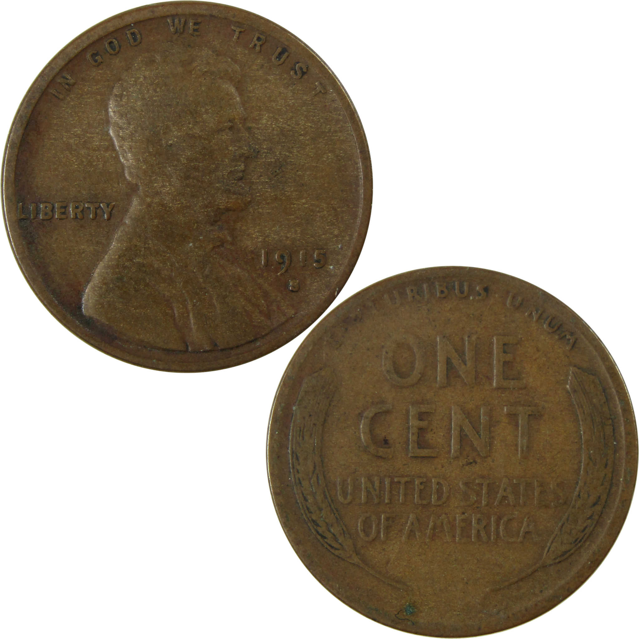 1915 S Lincoln Wheat Cent VG Very Good Penny 1c Coin SKU:I26394