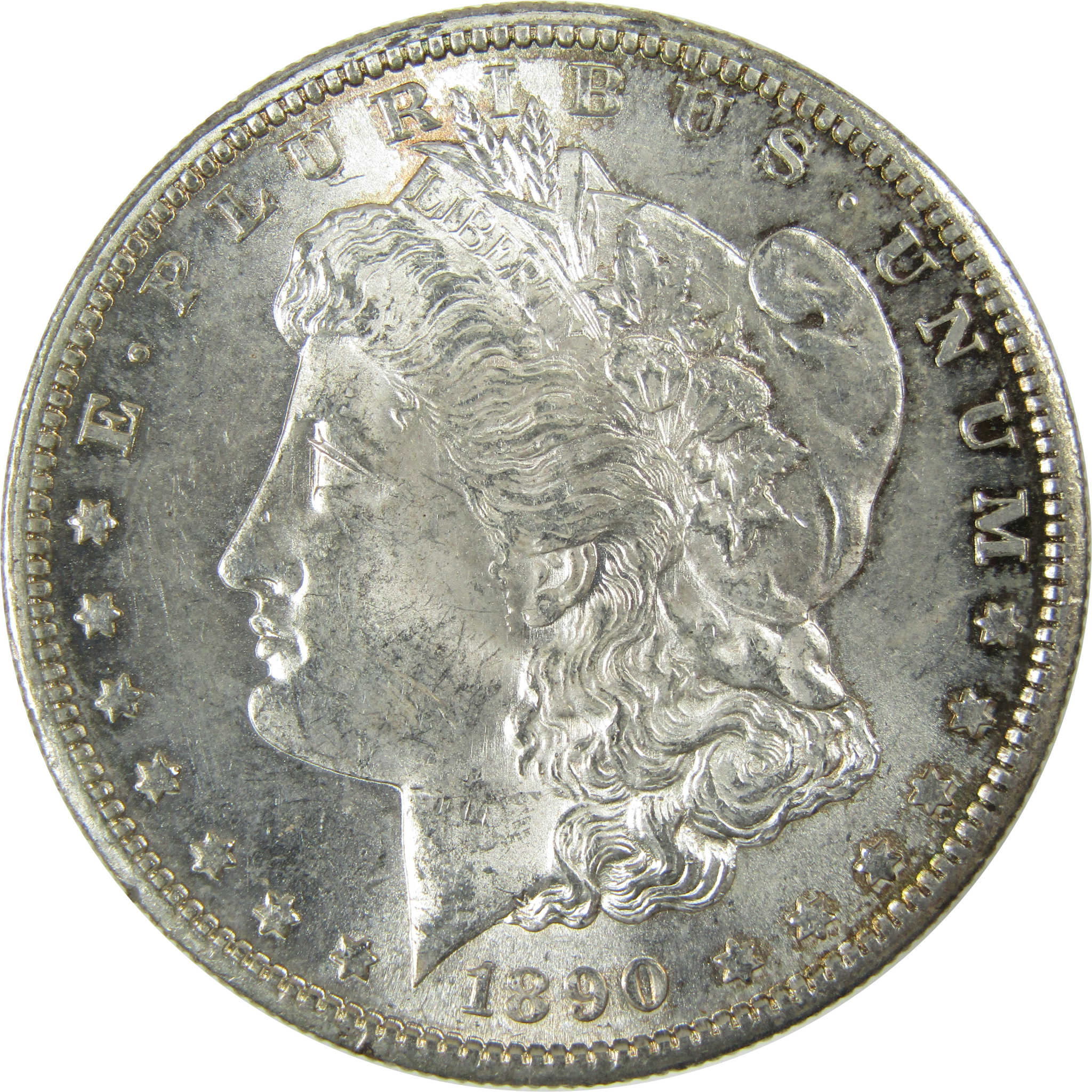 1890 S Morgan Silver Dollar CH AU Choice About Unc $1 Coin SKU:I27462